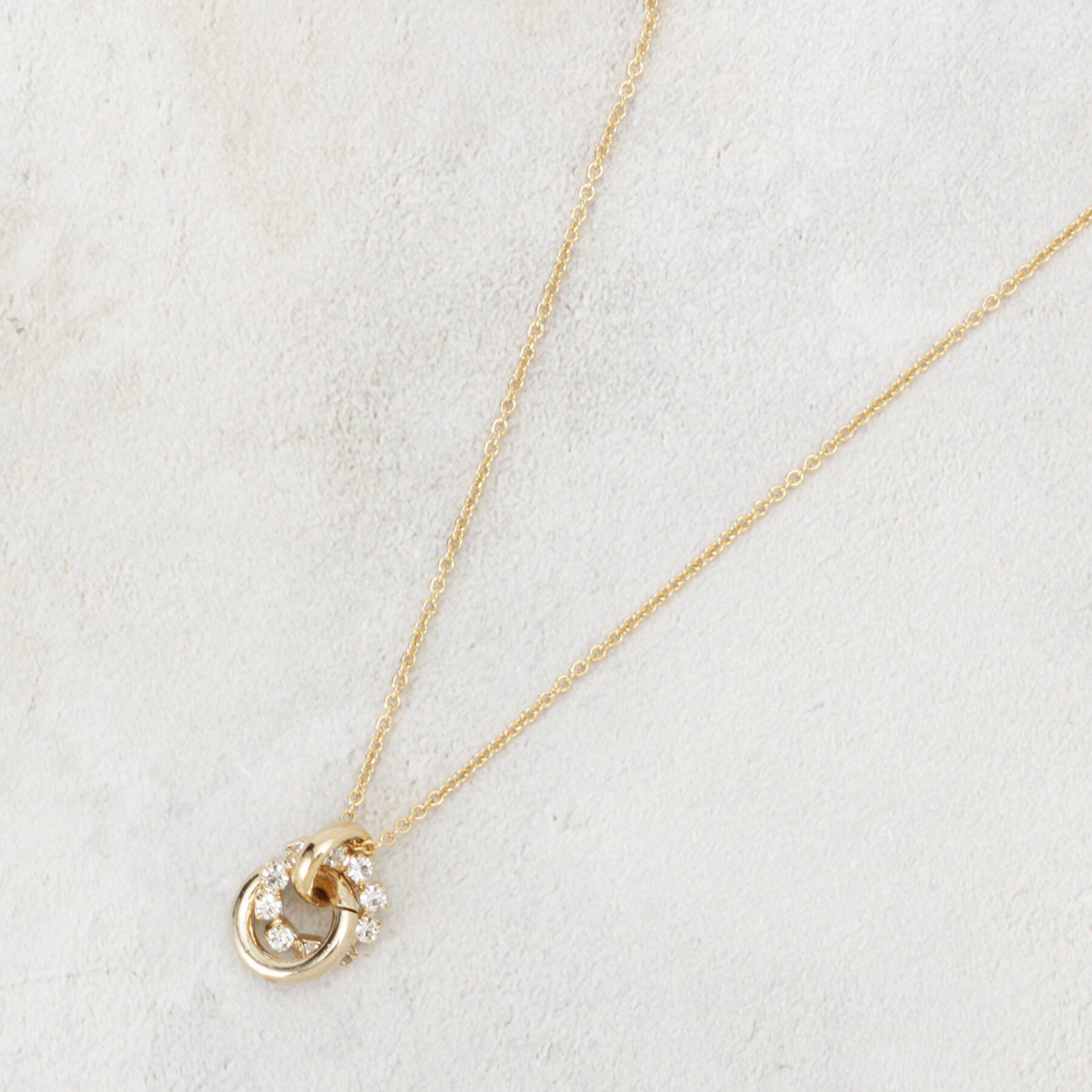 OPAQUE.CLIP「ビジュー&times;メタルスライドネックレス」|ネックレス|ゴールド(007)