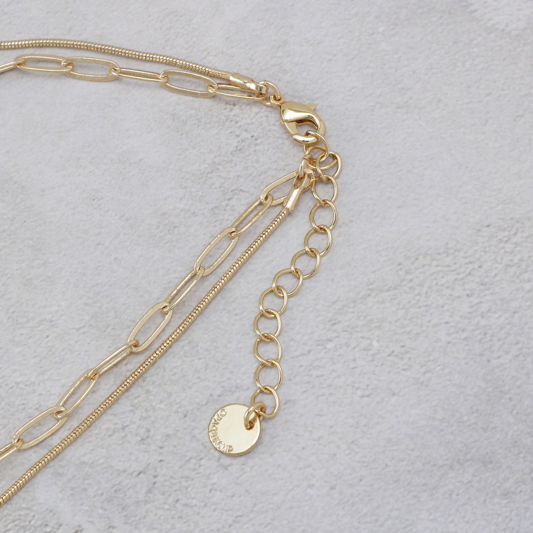 OPAQUE.CLIP「2種チェーンコインネックレス」|ネックレス|