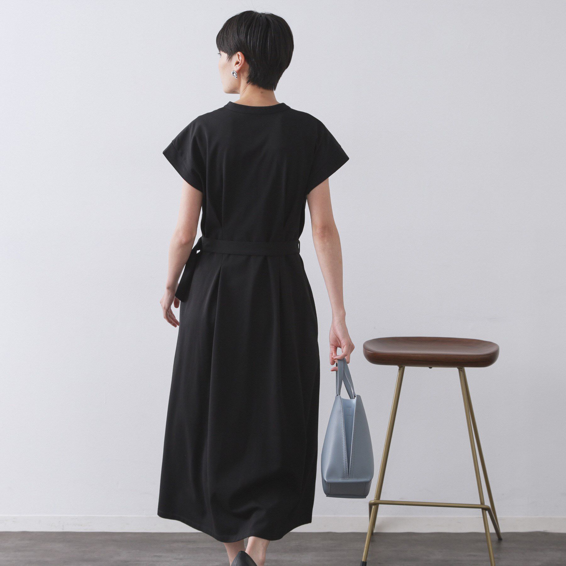 OPAQUE.CLIP「ベルト付きスキッパーワンピース【洗濯機洗い可】」|ワンピース|