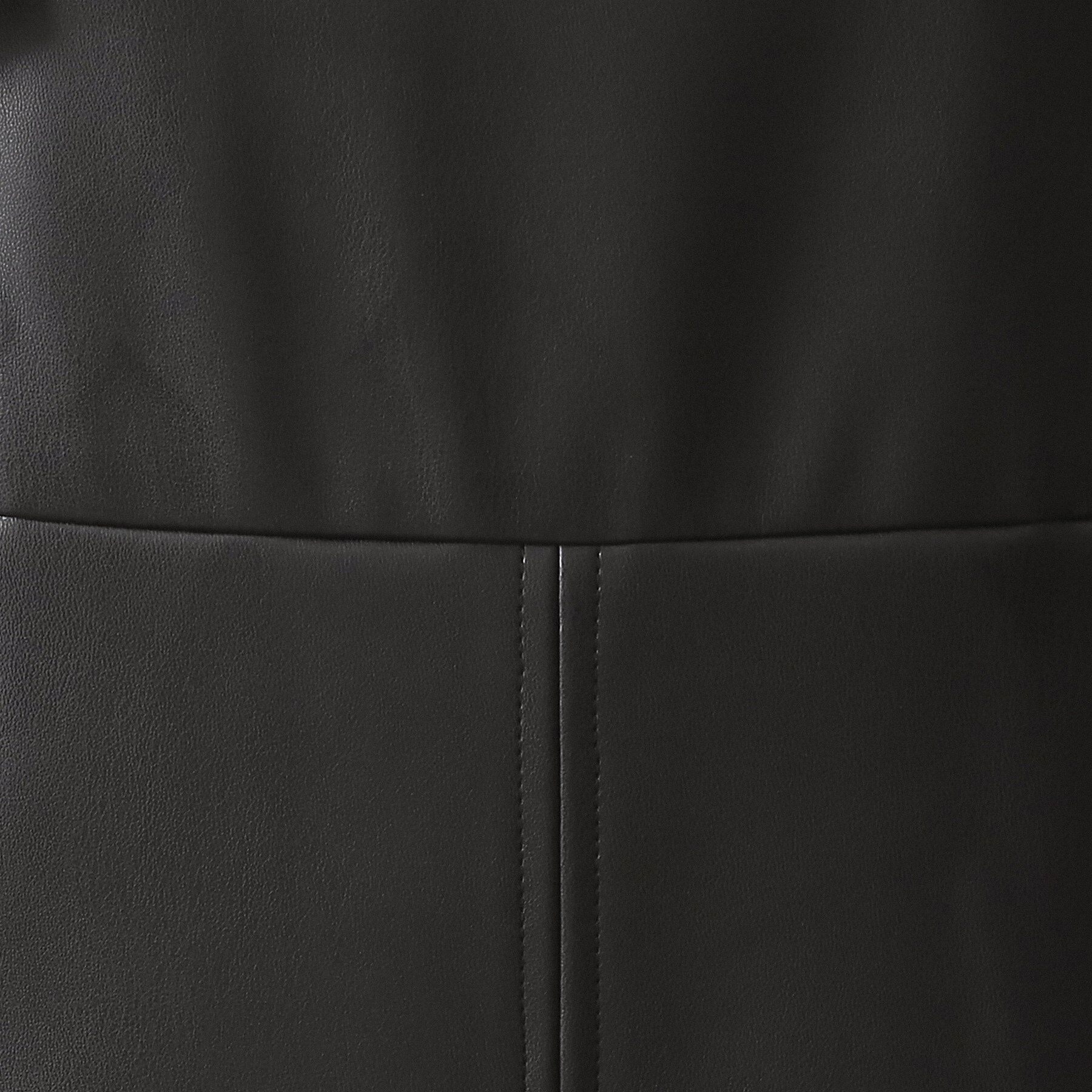 OPAQUE.CLIP「レザー調フレアジャンスカ【洗える】」|ワンピース|