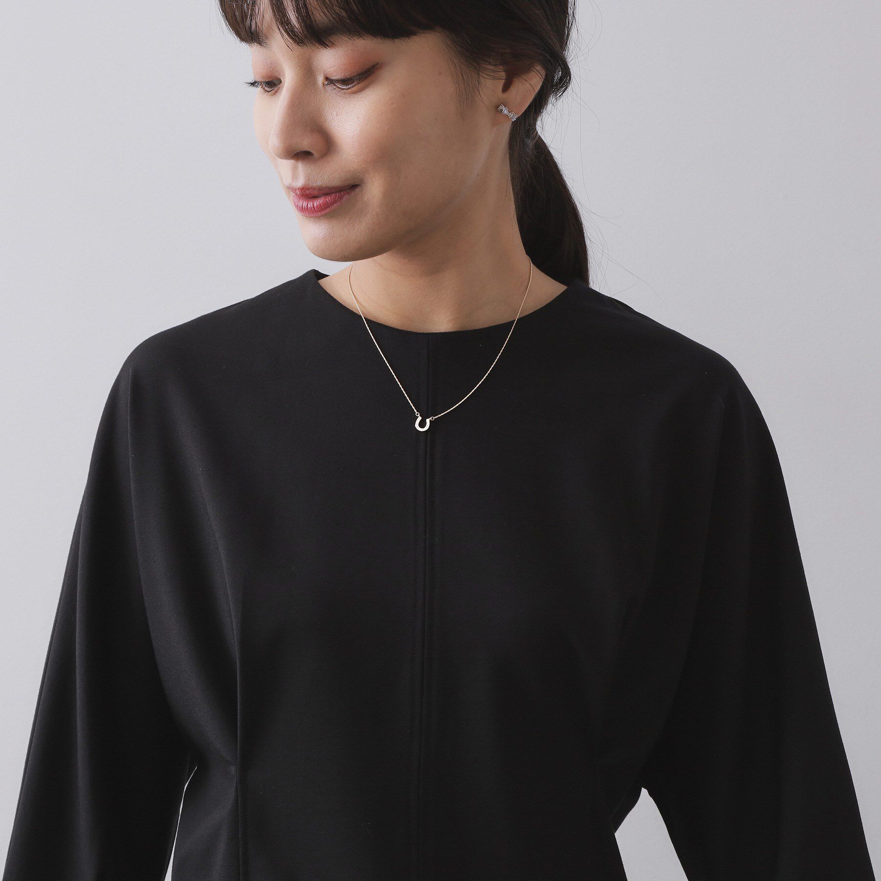 OPAQUE.CLIP「襟付きドルマントップス【洗濯機OK】」|Tシャツ・カットソー|