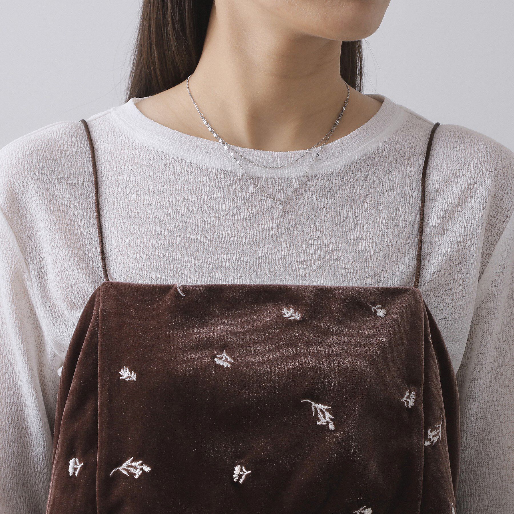 OPAQUE.CLIP「ベロアキャミ/セットアップ対応可【洗濯機OK】」|シャツ・ブラウス|