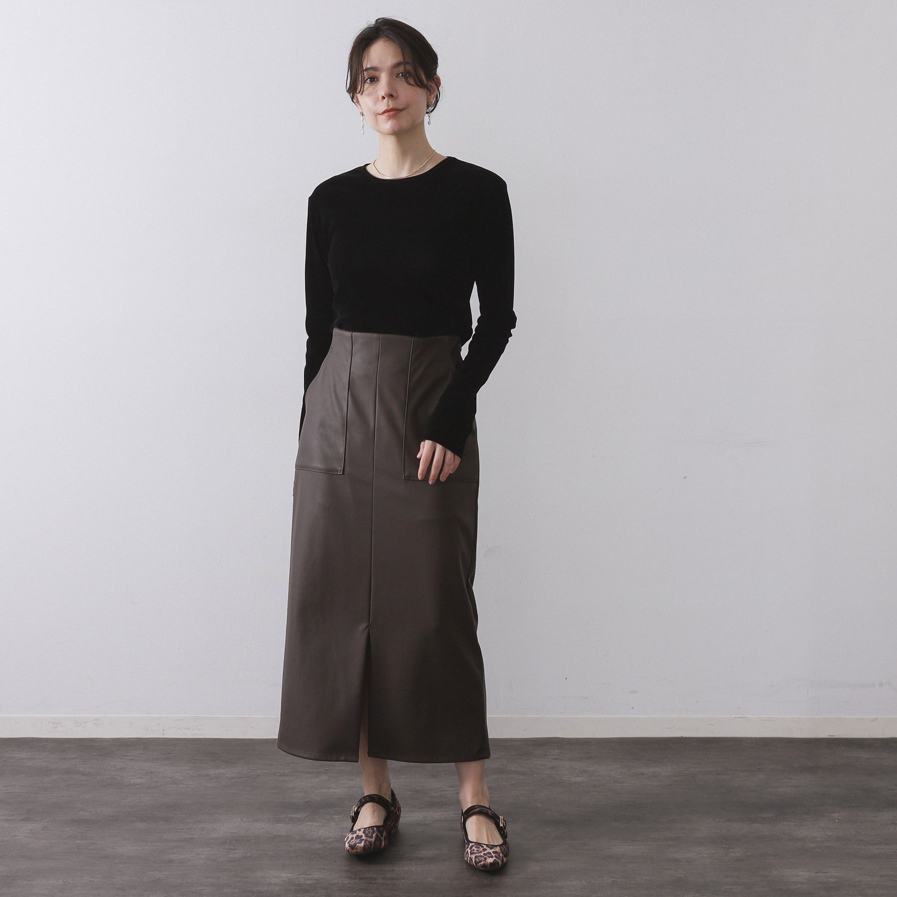 OPAQUE.CLIP「フロッキーチュールトップス【洗濯機OK】」|Tシャツ・カットソー|