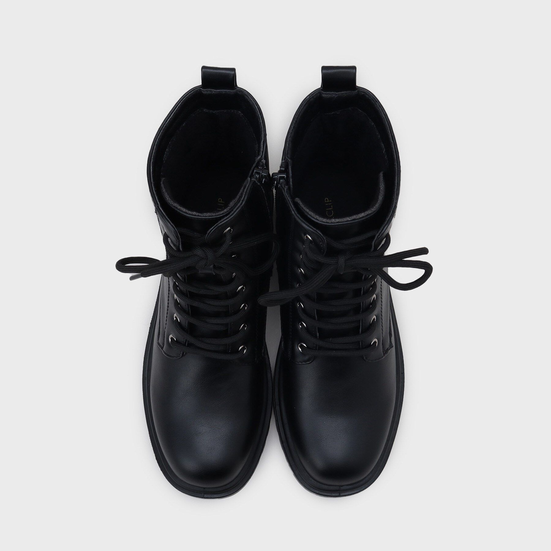 OPAQUE.CLIP「【生活防水】厚底タンクソールレースアップブーツ」|ショートブーツ|