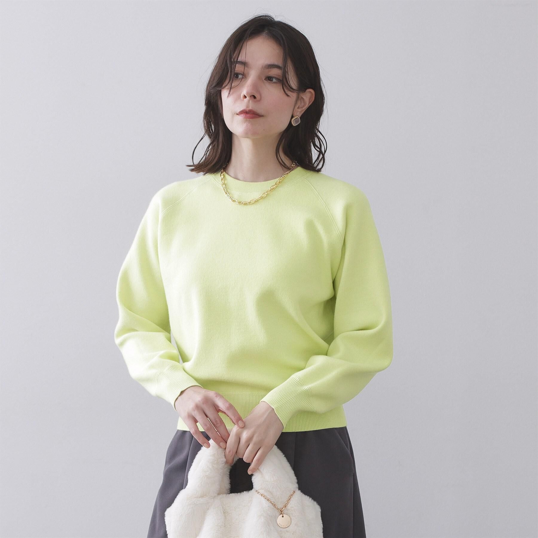 OPAQUE.CLIP「スウェットライクニット【洗濯機OK】」|ニット・セーター|