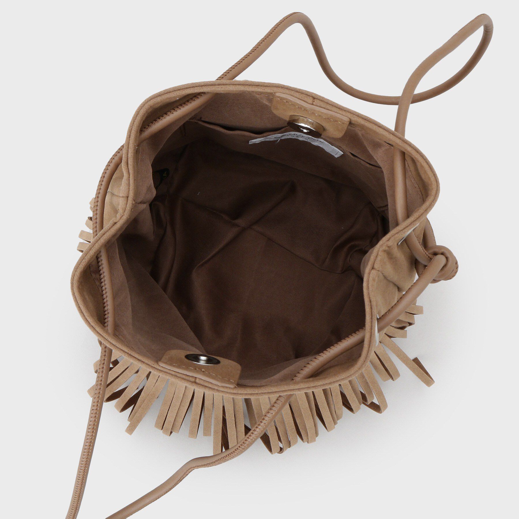 OPAQUE.CLIP「【2WAY】フリンジ巾着ミニトート」|トートバッグ|