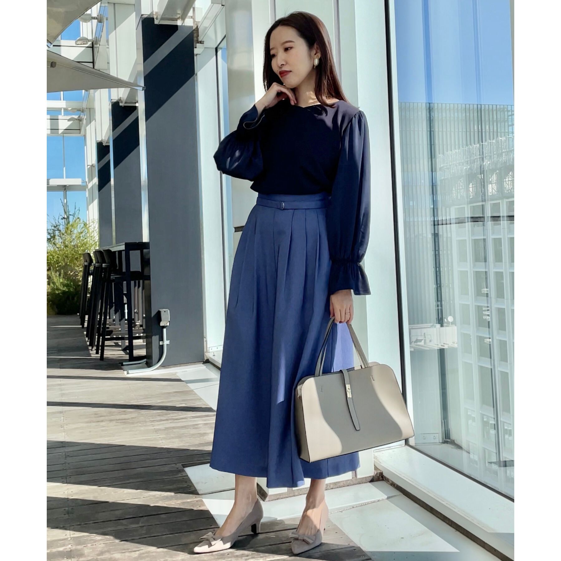 Couture broach「【きれいめ・大人カジュアル・通勤】デニムライクスカンツ」|その他|