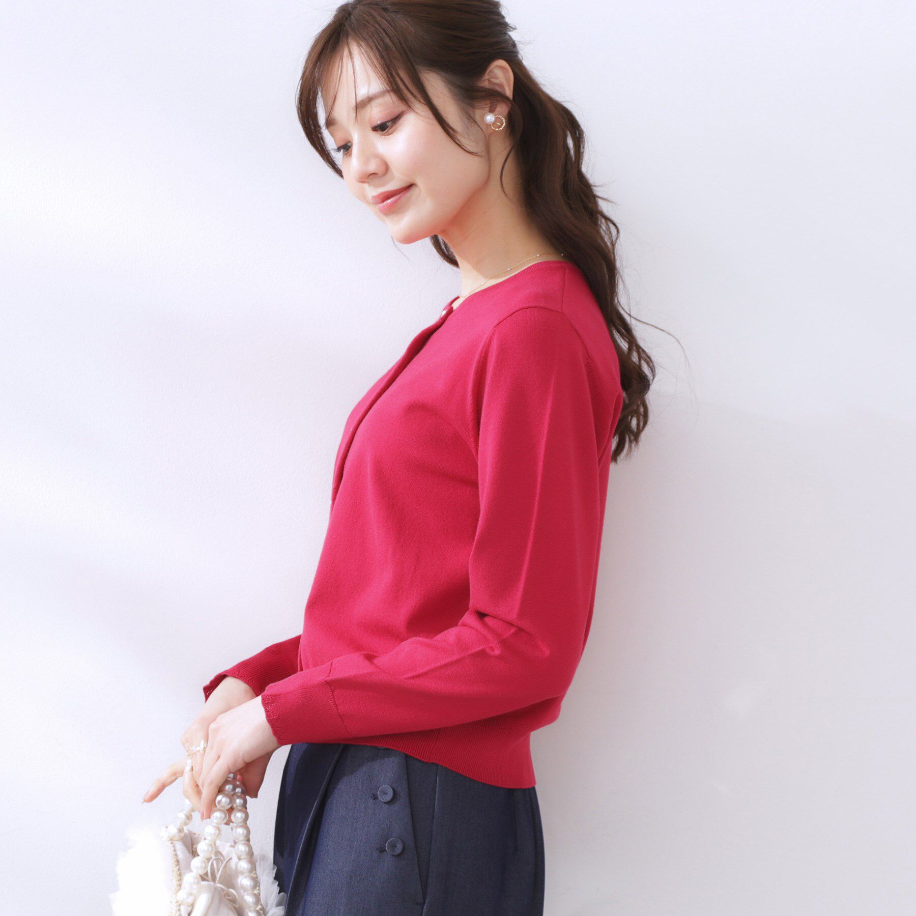 Couture broach「イロイロ釦ニットカーデ」|カーディガン|