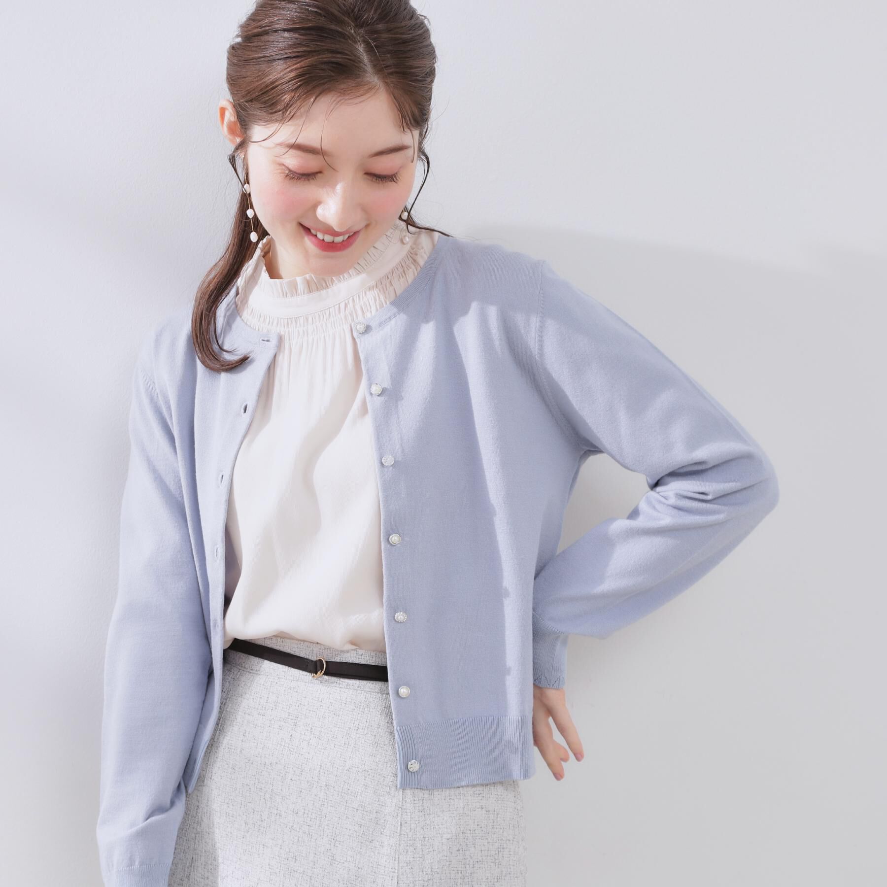 Couture broach「イロイロ釦ニットカーデ」|カーディガン|