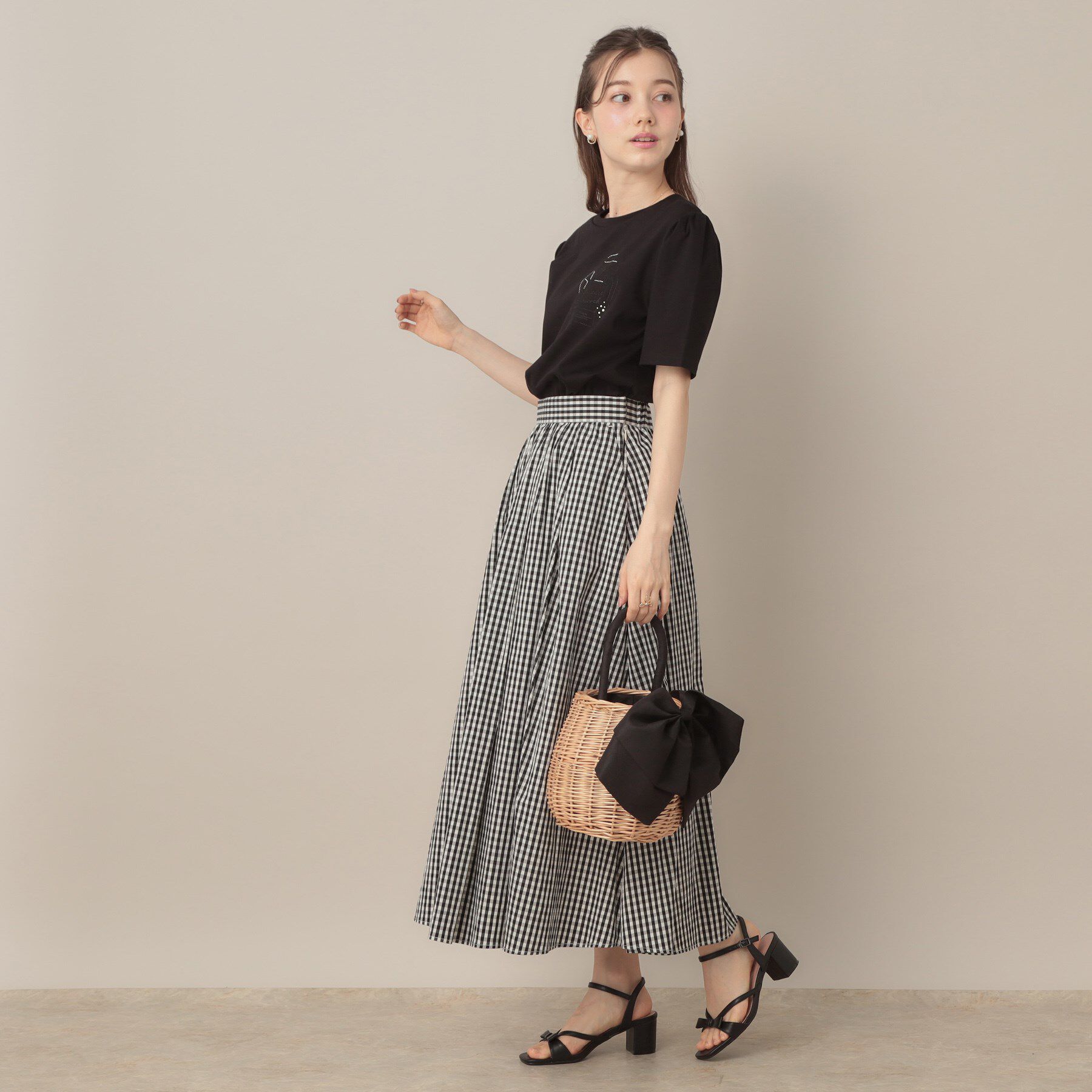 Couture broach「【接触冷感・UV機能あり・マシンウォッシャブル】60シルケット パフュームエンブロTシャツ」|Tシャツ・カットソー|