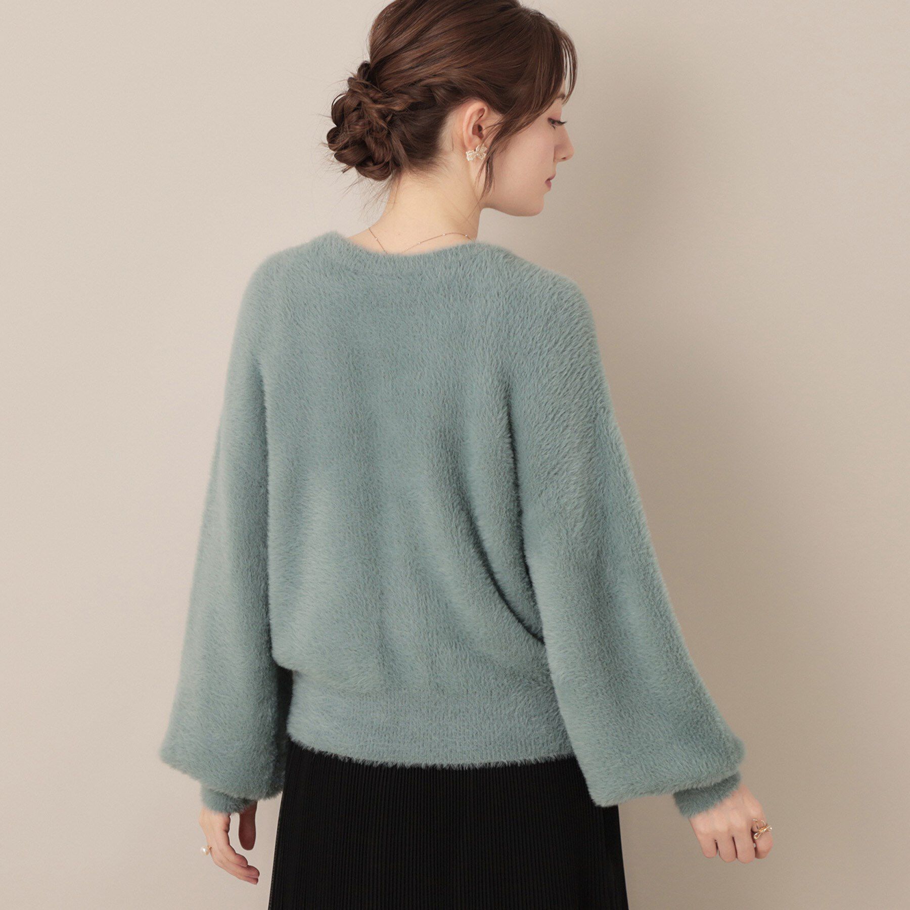 Couture broach「【ふわふわ/前後2WAY】フェザーカーディトップス」|カーディガン|