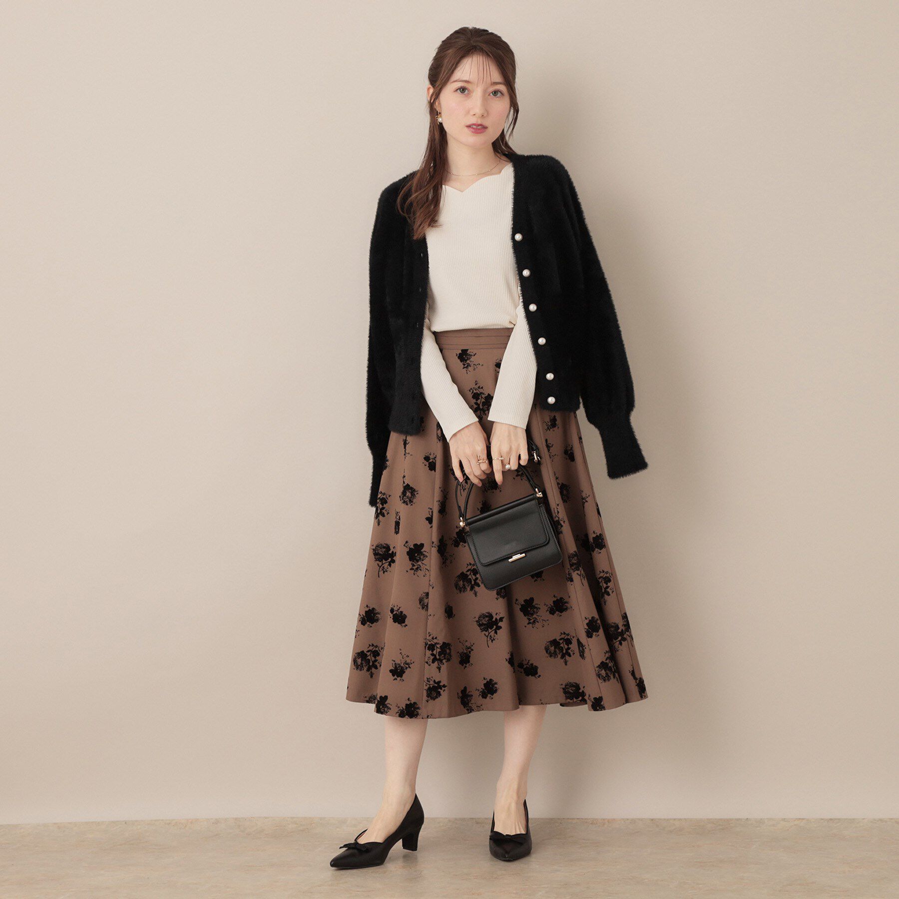 Couture broach「【ふわふわ/前後2WAY】フェザーカーディトップス」|カーディガン|