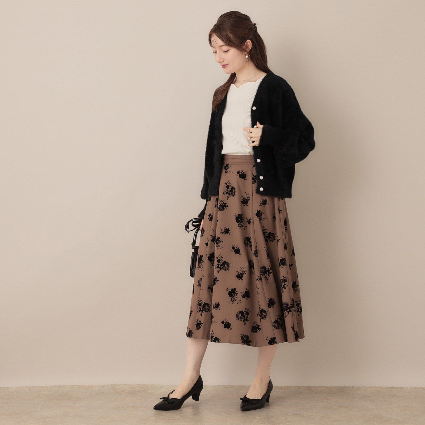 Couture broach「【ふわふわ/前後2WAY】フェザーカーディトップス」|カーディガン|