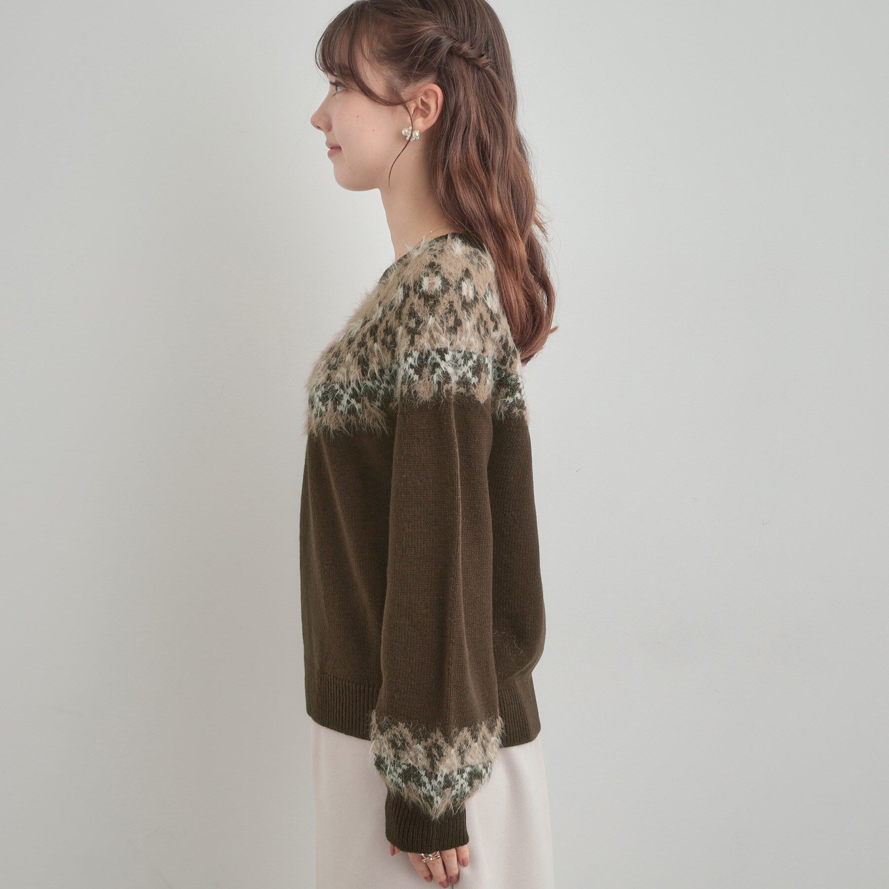 Couture broach「【着映え】求心フェザーニット」|ニット・セーター|