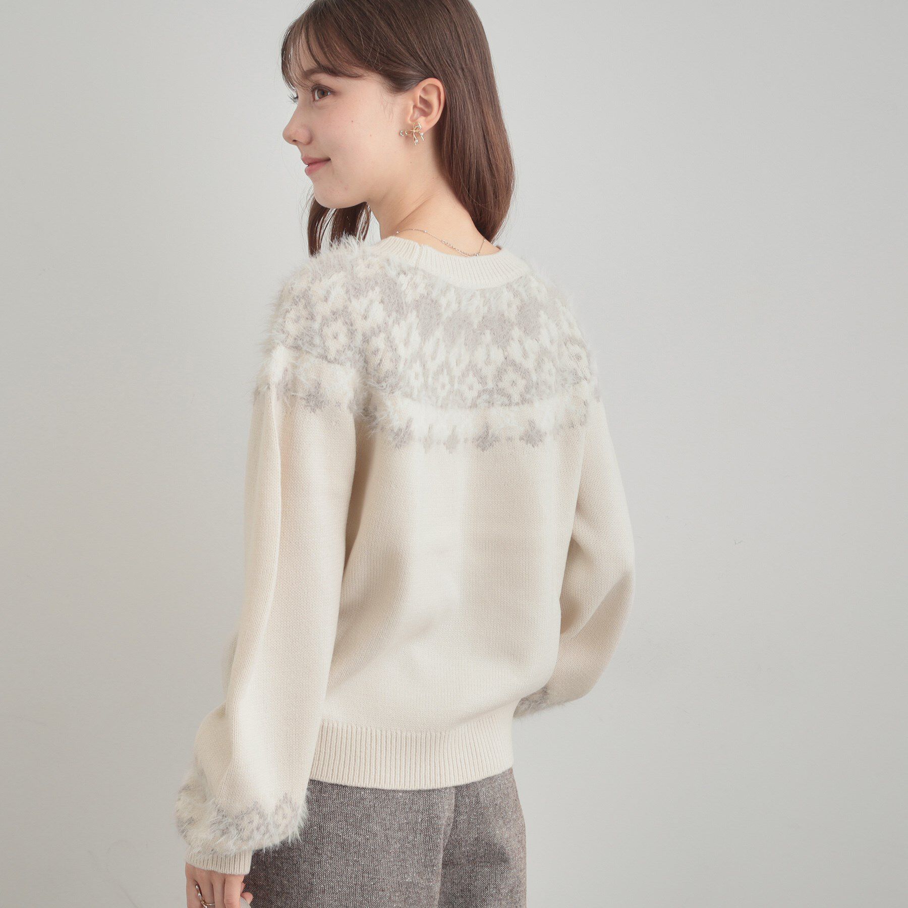 Couture broach「【着映え】求心フェザーニット」|ニット・セーター|