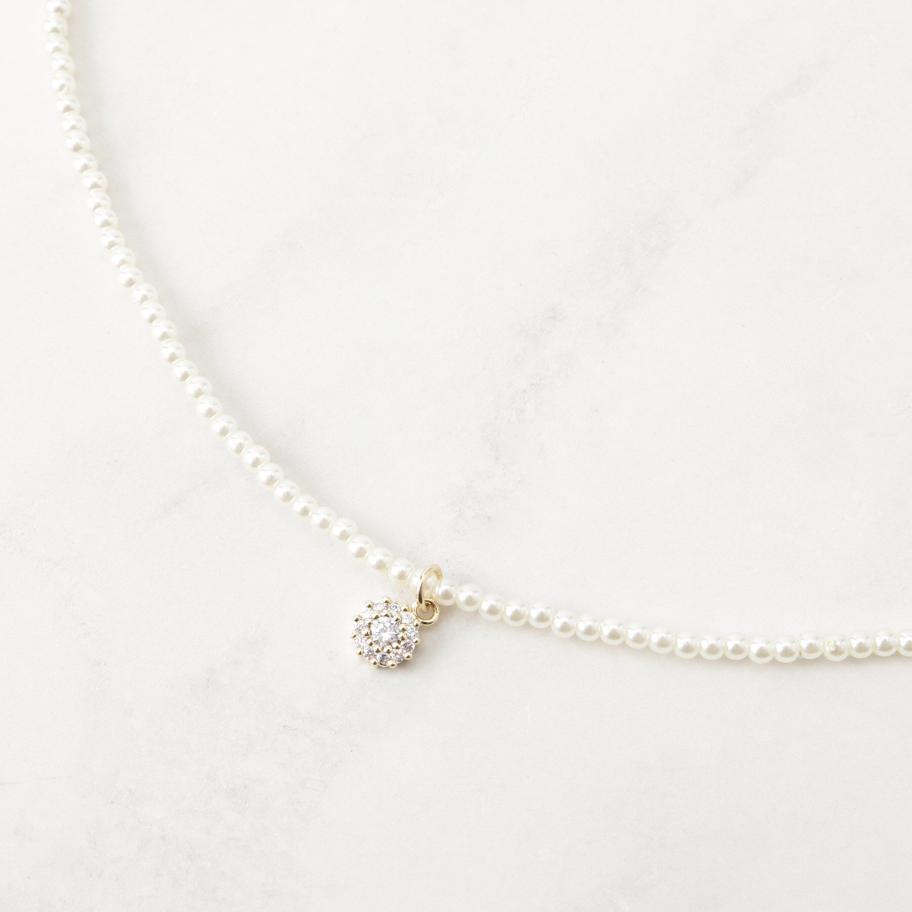 Couture broach「プチパール調ネックレス」|ネックレス|