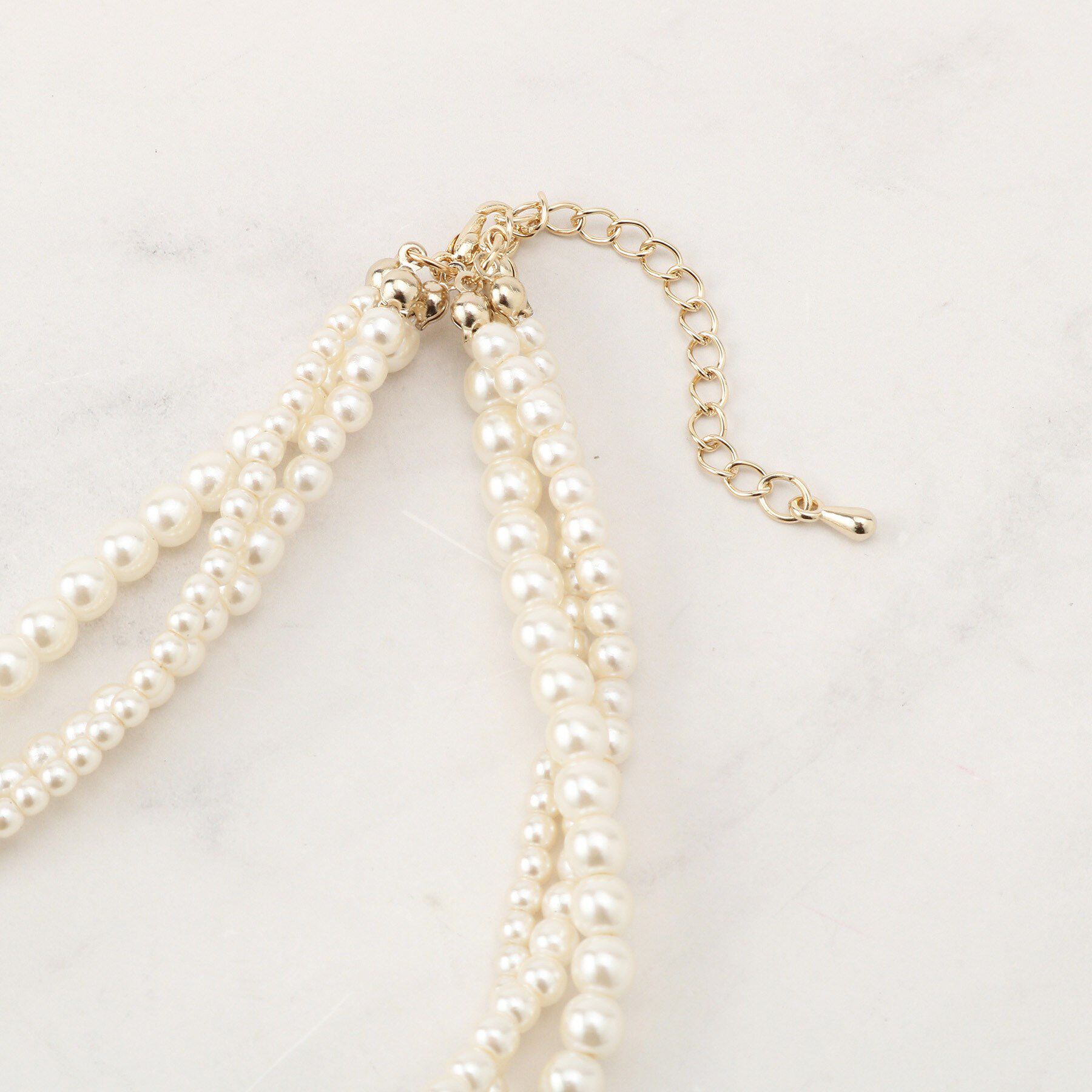 Couture broach「ツイストパール調ネックレス」|ネックレス|