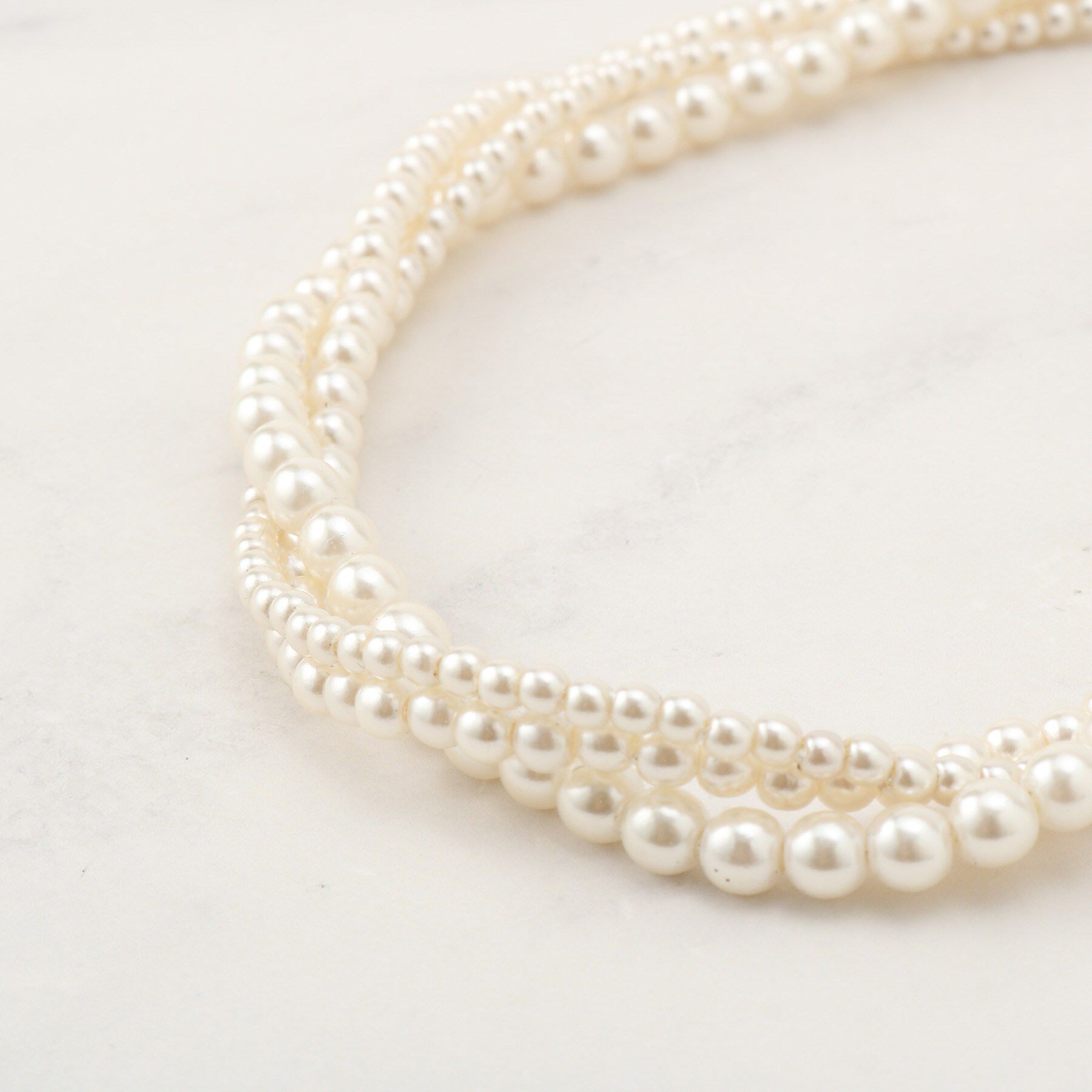 Couture broach「ツイストパール調ネックレス」|ネックレス|