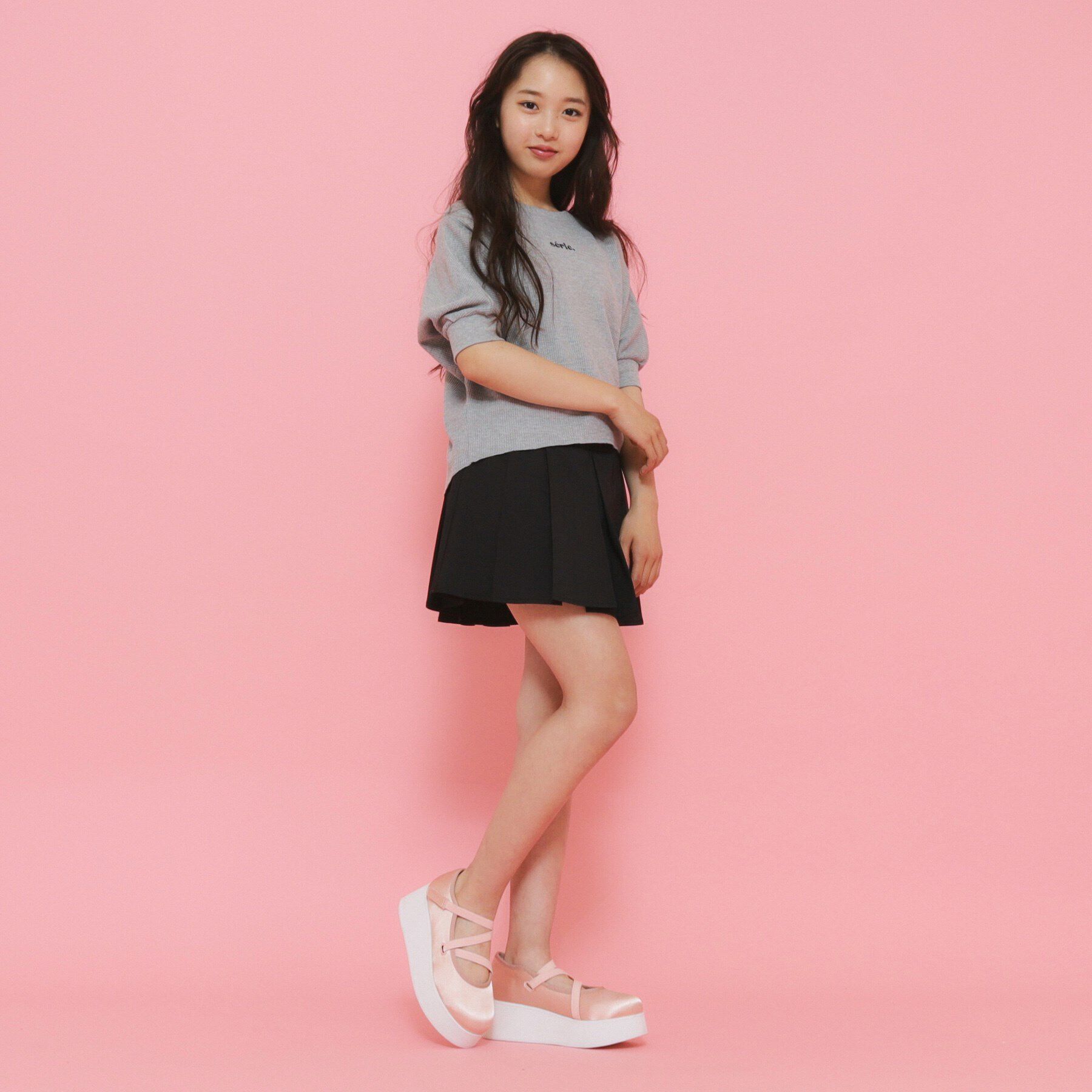 PINK-latte「【130cmあり】サーマルTシャツ」|Tシャツ・カットソー|