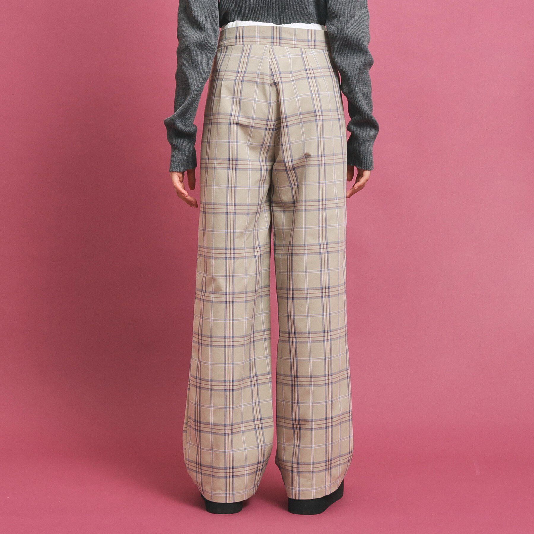 PINK-latte「ウエストレイヤード風パンツ」|その他|