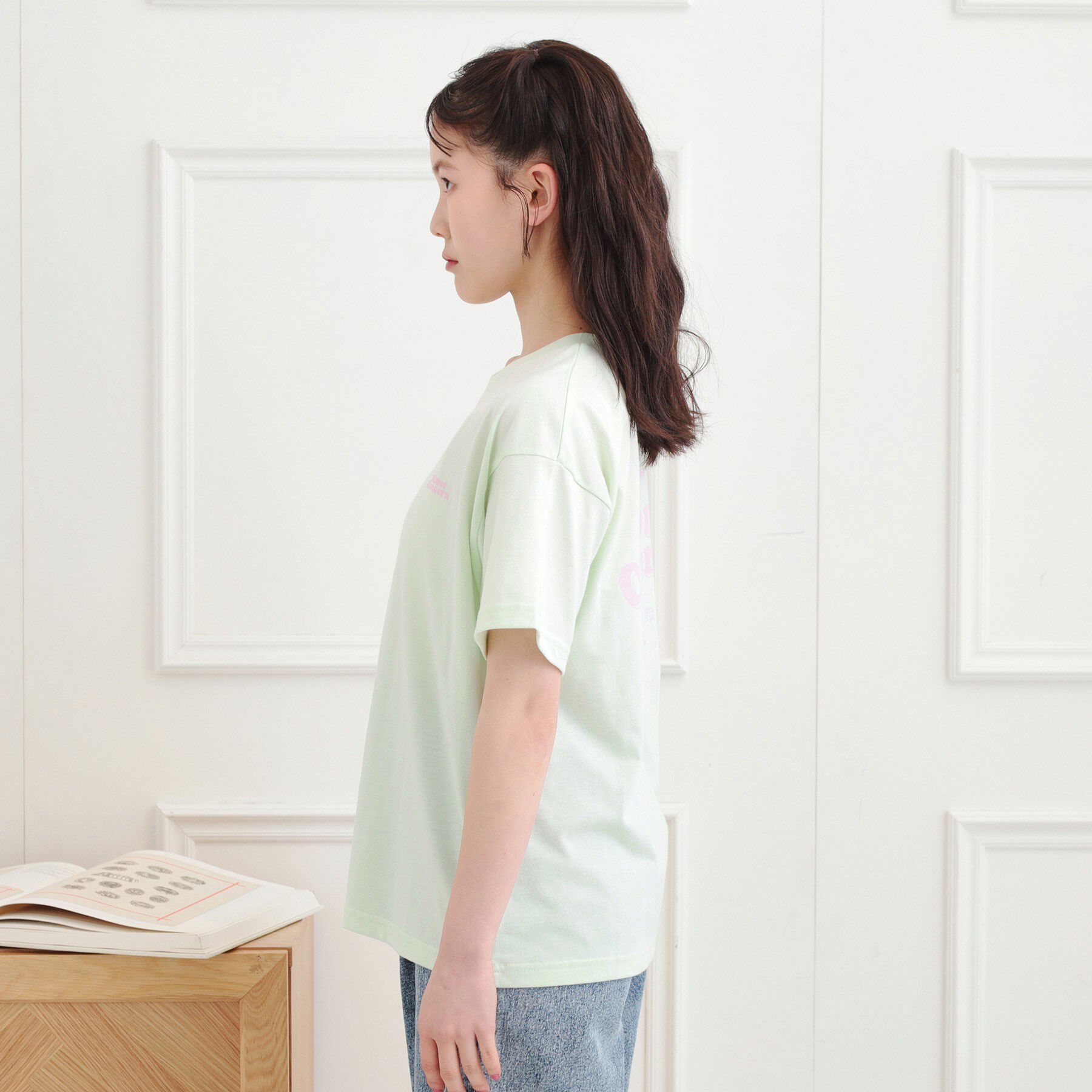 PINK-latte「バックプリントTシャツ」|Tシャツ・カットソー|