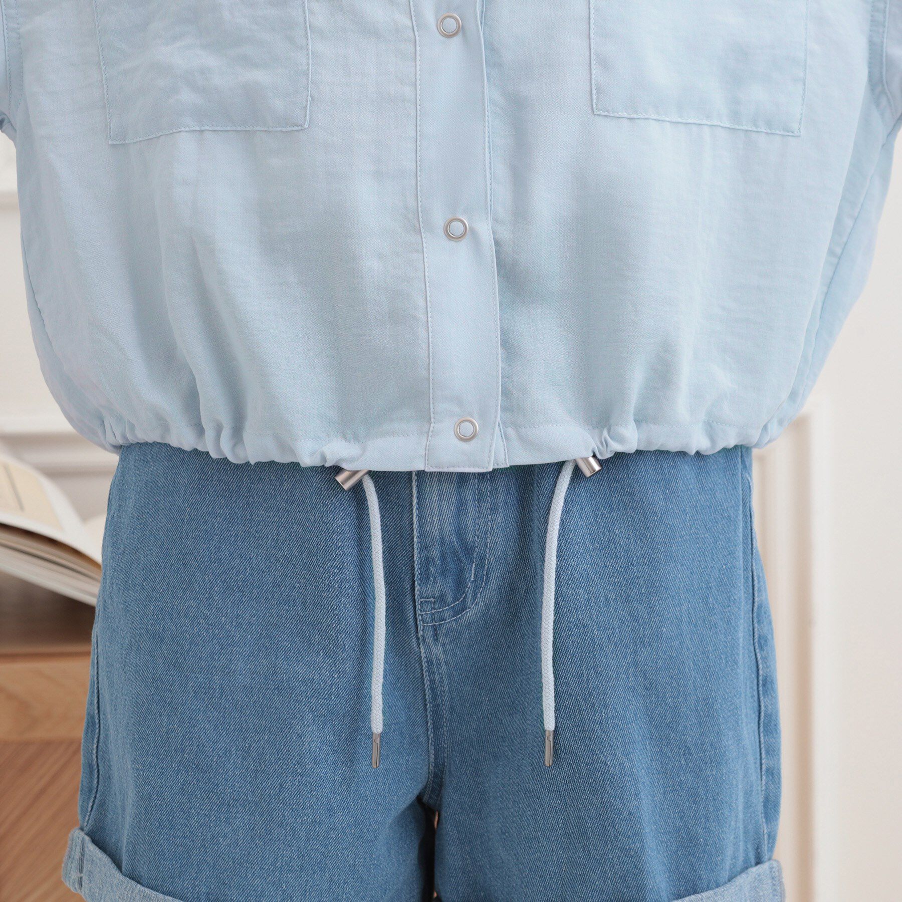 PINK-latte「ショート丈ブルゾン」|ブルゾン・スタジャン|