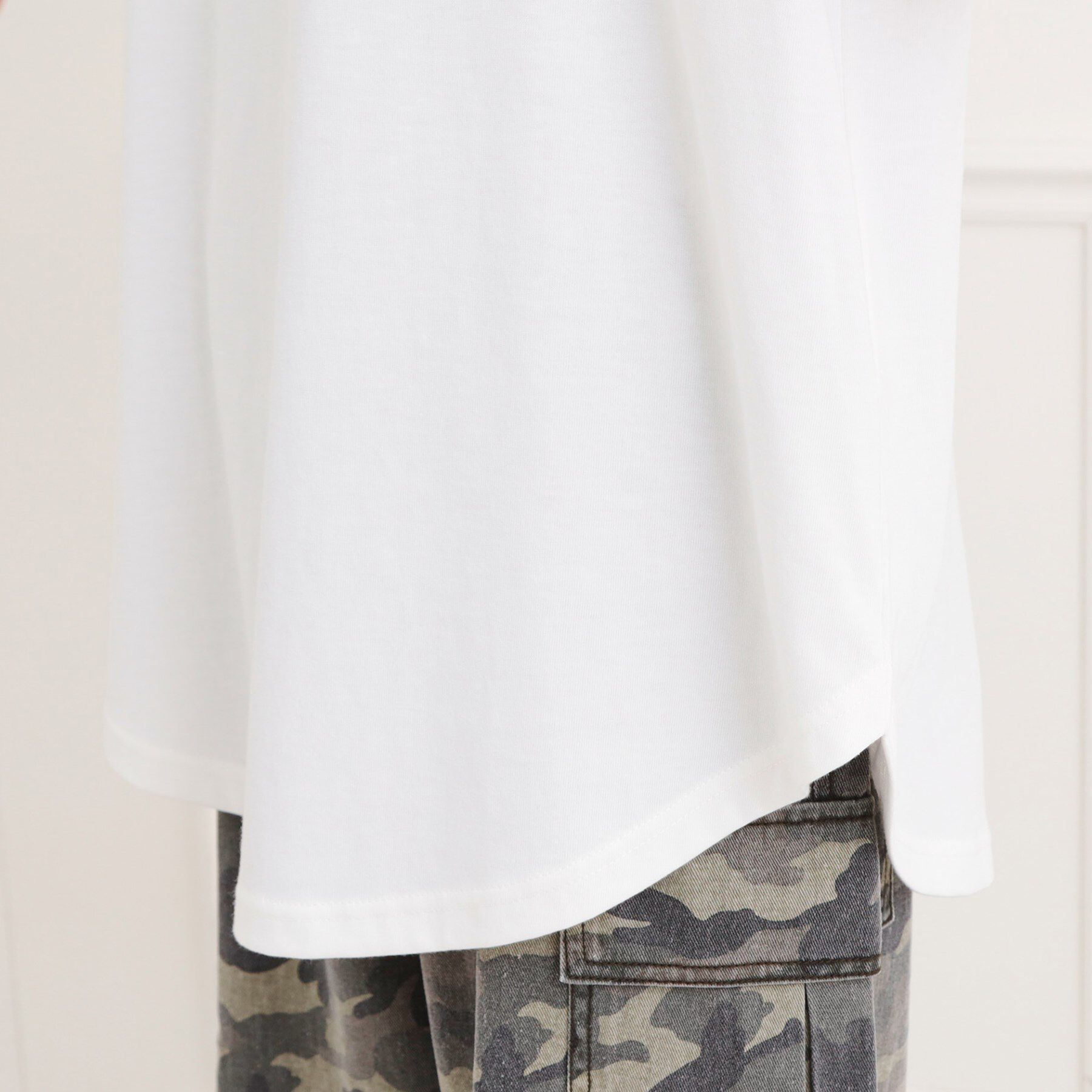 PINK-latte「ワッペン風チュニックTシャツ」|チュニック|