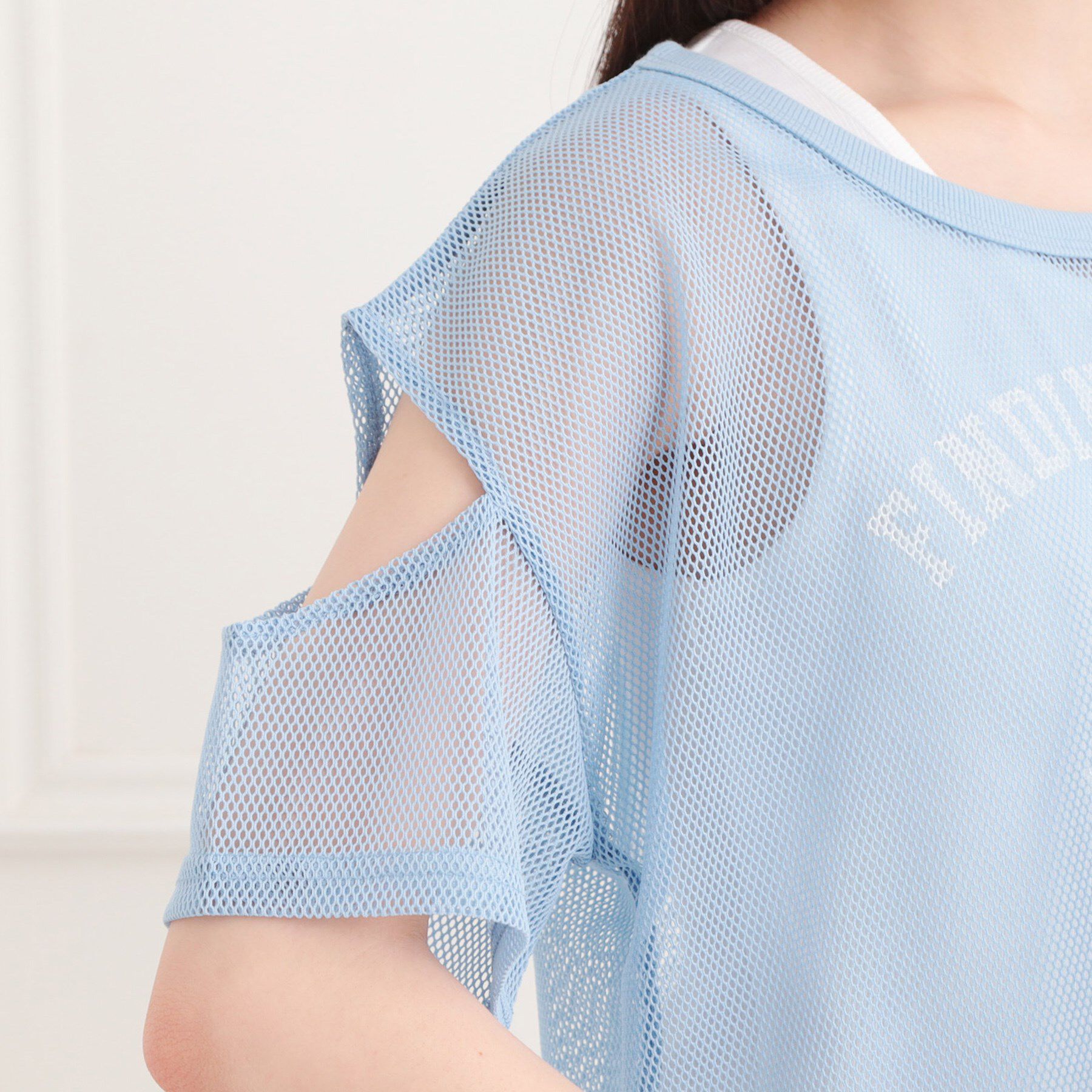 PINK-latte「メッシュTシャツ＋タンクセット」|その他|