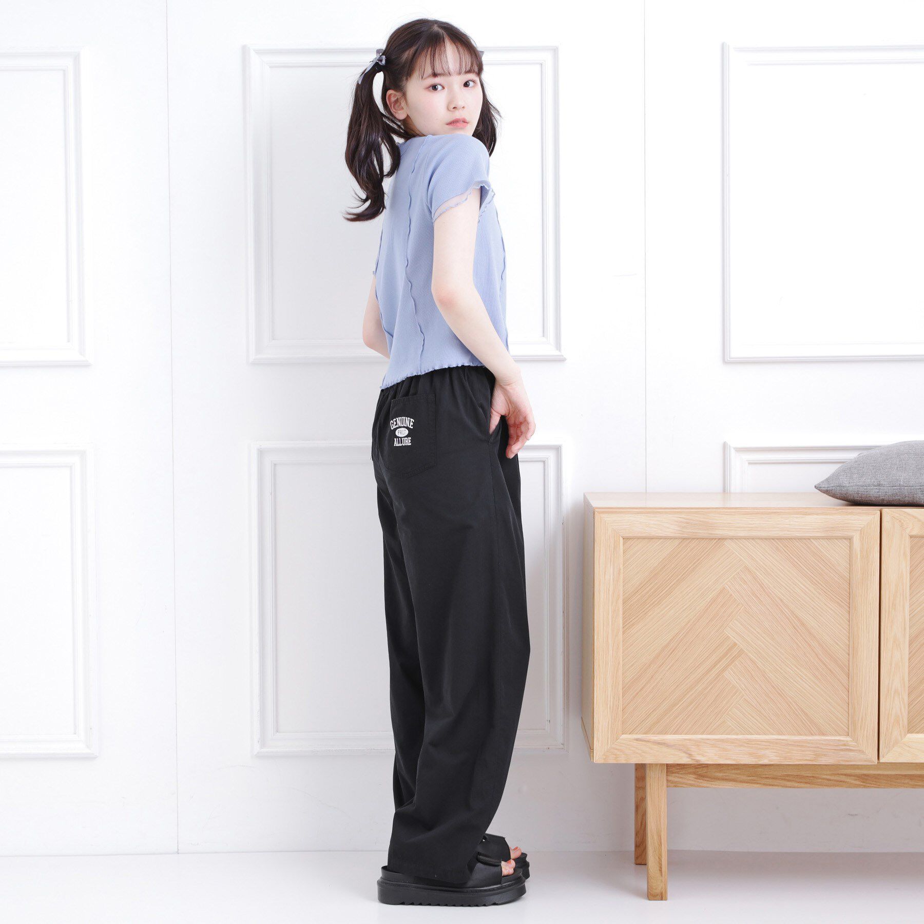 PINK-latte「冷感さらっとイージーロングパンツ」|その他|