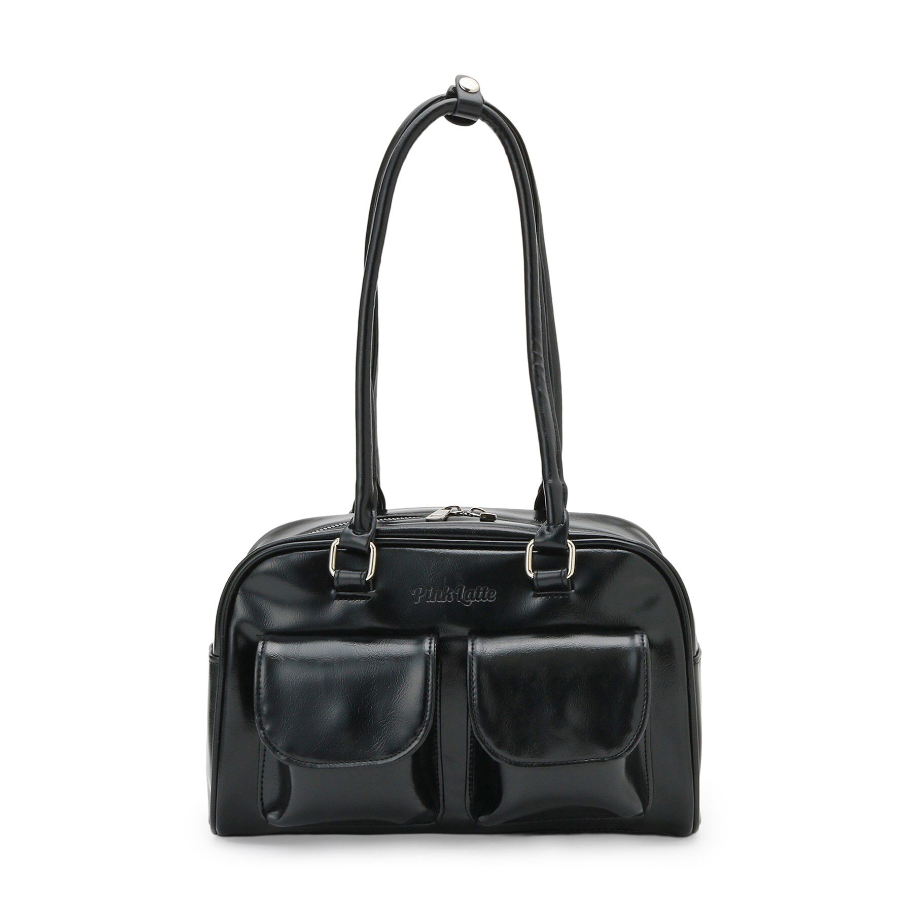 PINK-latte「アウトポケット ロングハンドルバッグ」|ハンドバッグ|