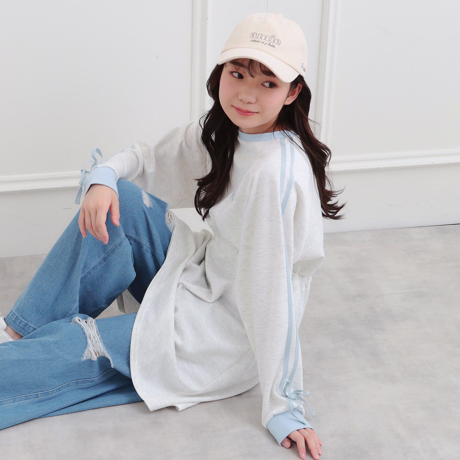 PINK-latte「ポンチドロストワンピース」|ワンピース|