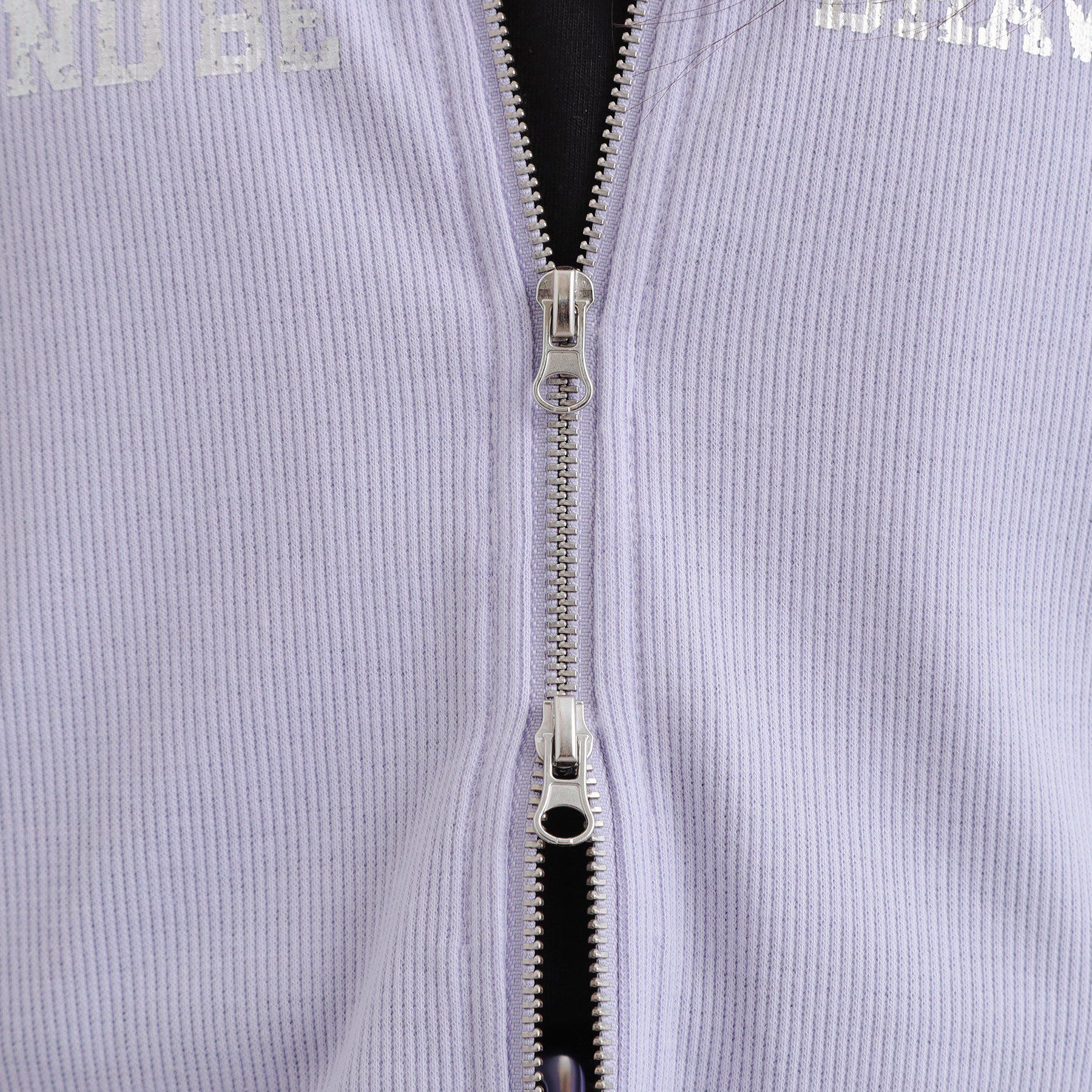 PINK-latte「衿付きダブルジップテレコ」|Tシャツ・カットソー|