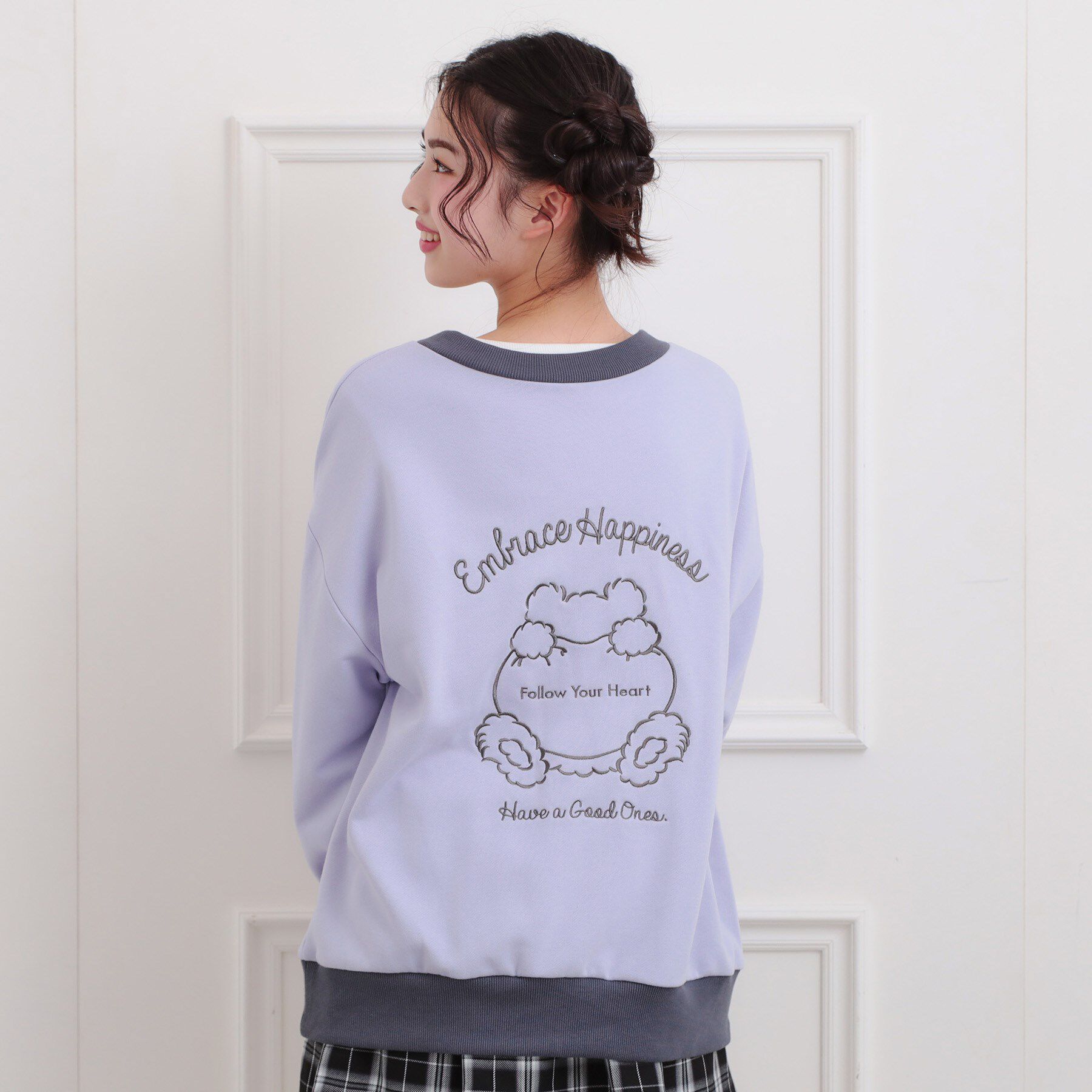 PINK-latte「クマちゃん裏毛カーディガン」|カーディガン|