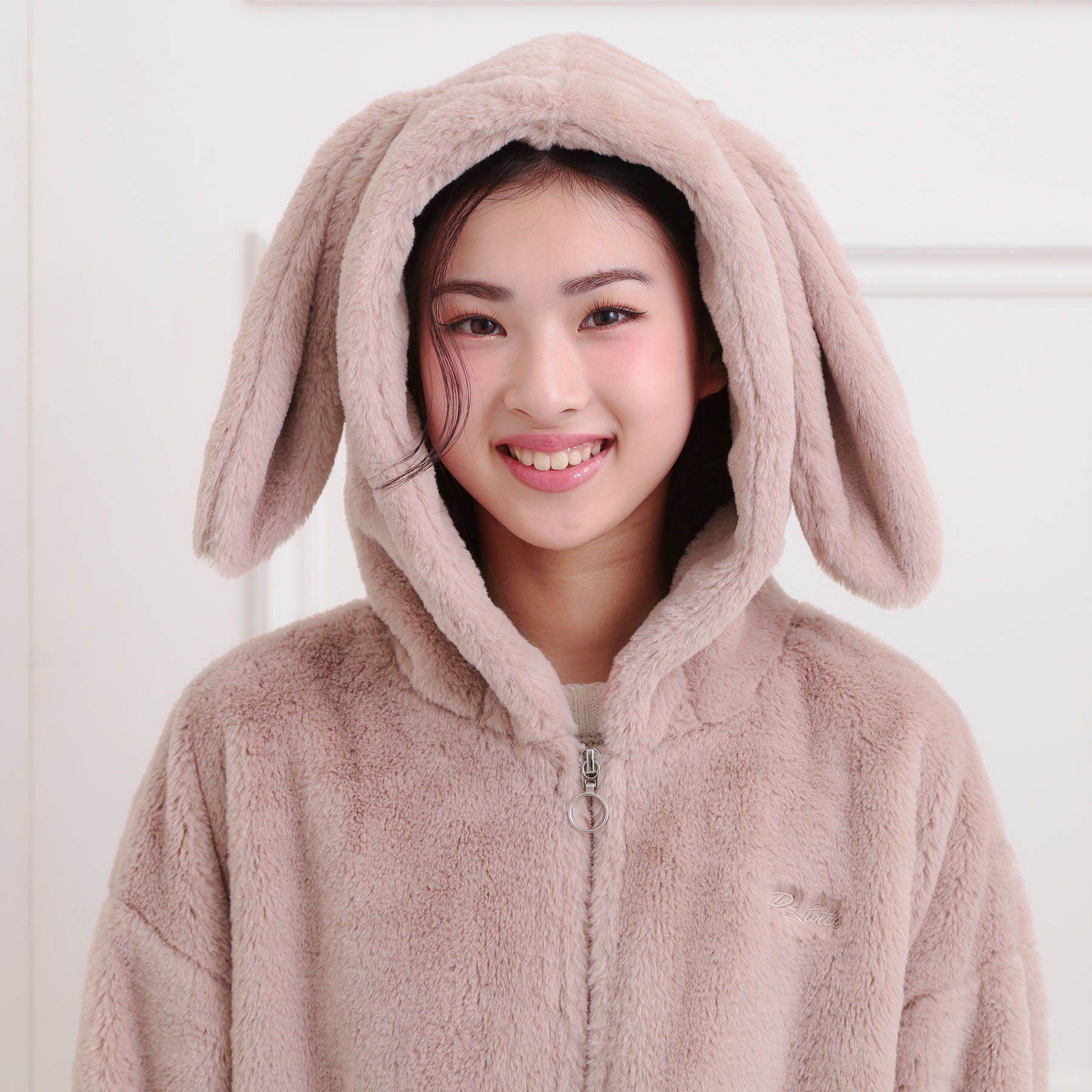 PINK-latte「耳付きフェイクファーブルゾン」|ブルゾン・スタジャン|