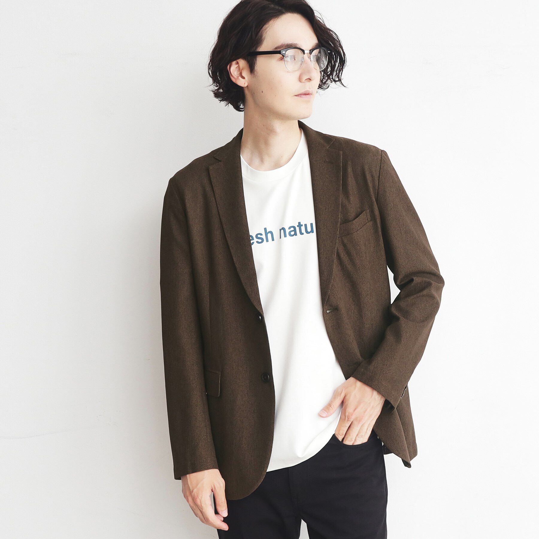 THE SHOP TK「【ヒルナンデス！で紹介】【速乾／通気性◎／セットアップ可】シャリルジャージジャケット」|テーラードジャケット|