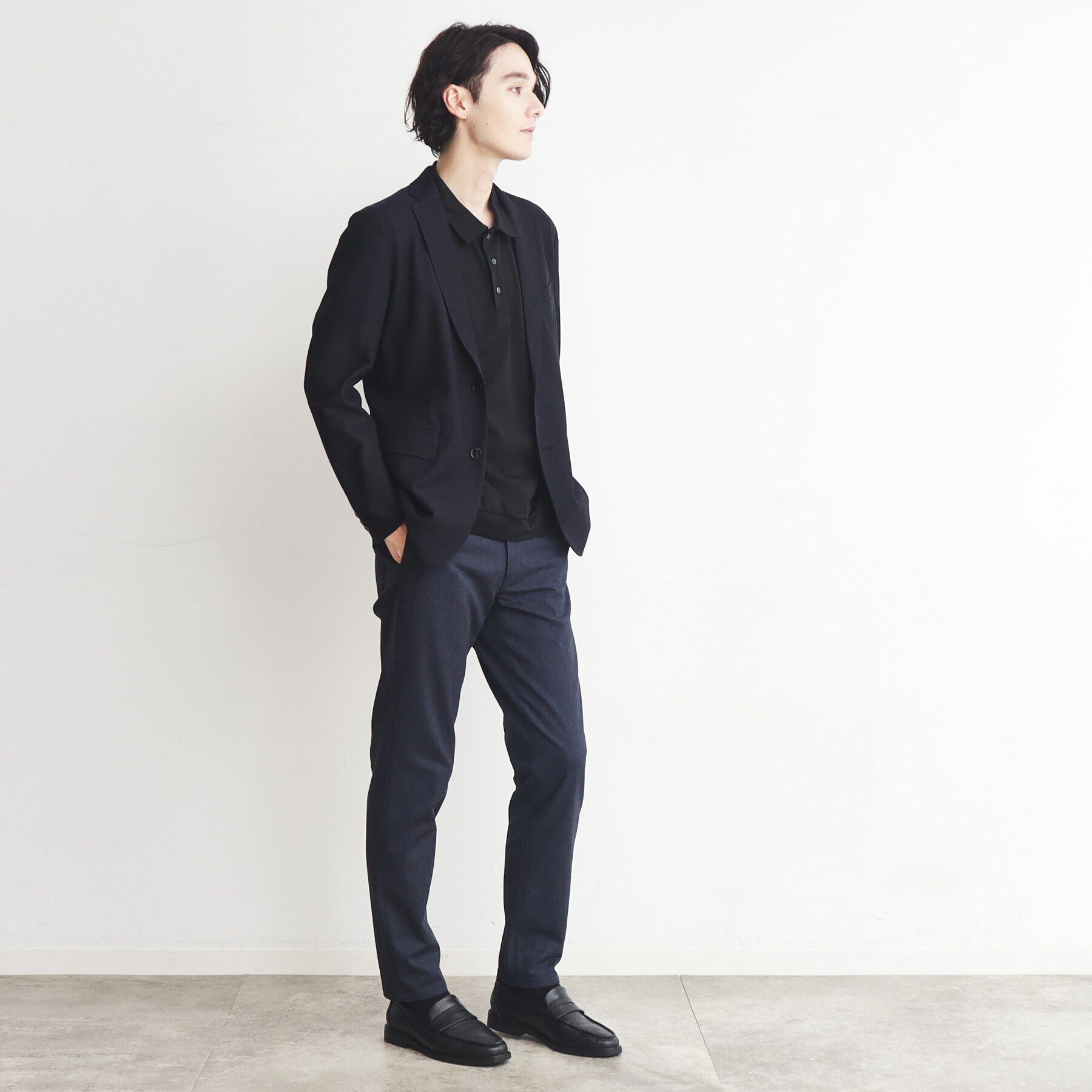 THE SHOP TK「【ヒルナンデス！で紹介】【速乾／通気性◎／セットアップ可】シャリルジャージジャケット」|テーラードジャケット|