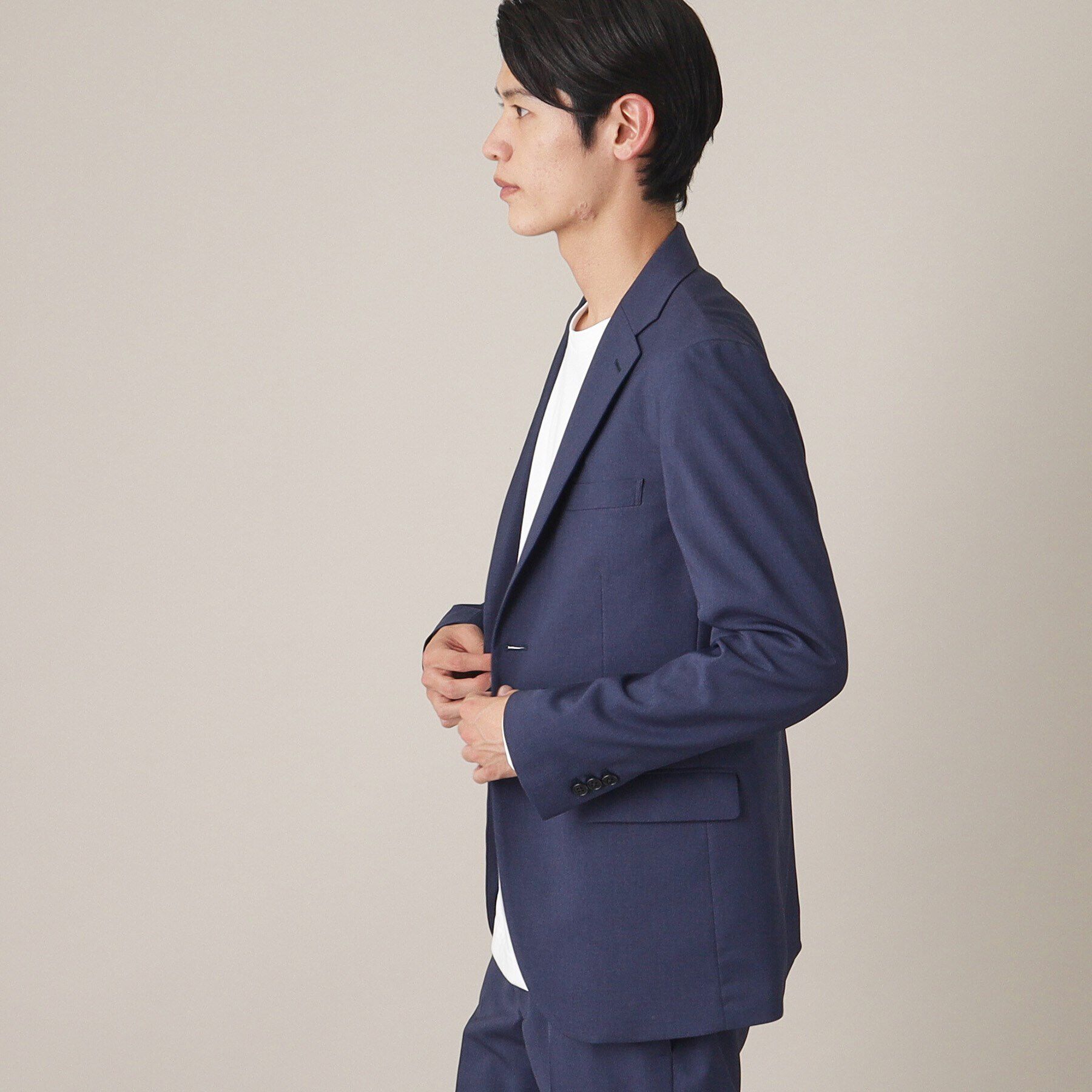 THE SHOP TK「AVANTドライツイルジャケット【セットアップ可/ビジネス対応/洗える/ストレッチ素材/シワになりに」|テーラードジャケット|