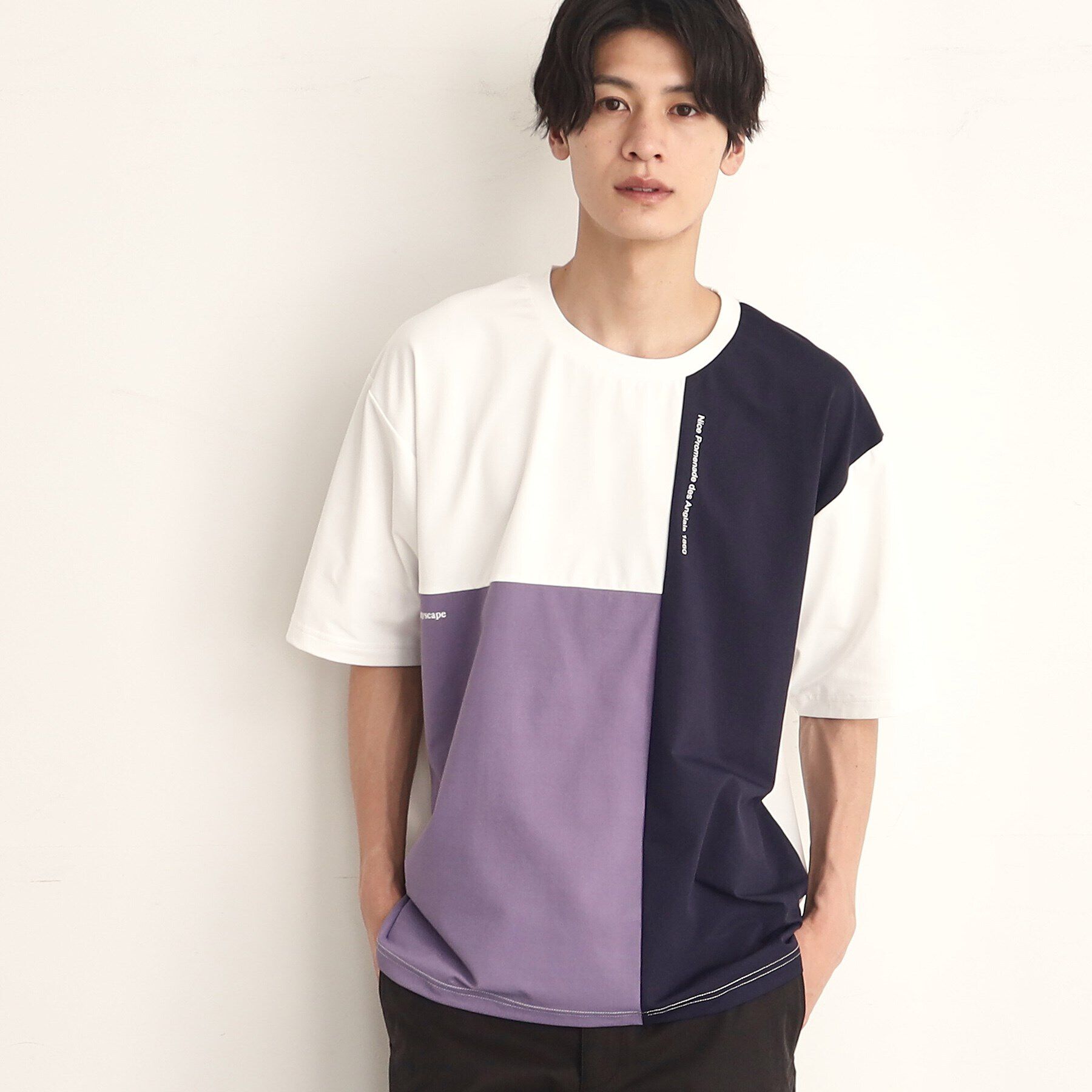 THE SHOP TK「【接触冷感／吸水速乾／UVカット／防シワ／マシンウォッシャブル】ライトパーフェクブロッキングTシャツ」|Tシャツ・カットソー|
