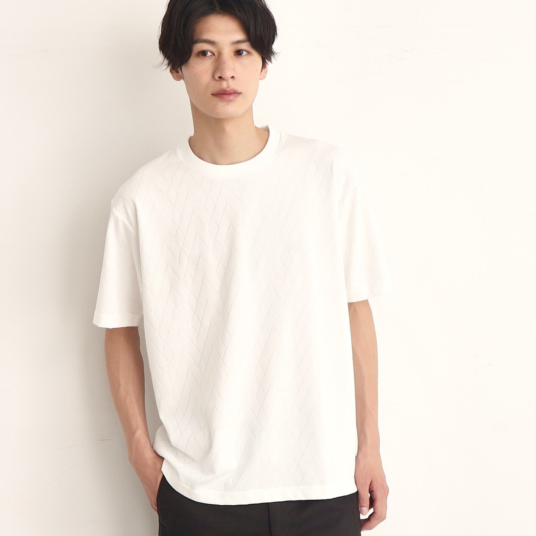 THE SHOP TK「ジオメトリックリンクス半袖Tシャツ」|Tシャツ・カットソー|