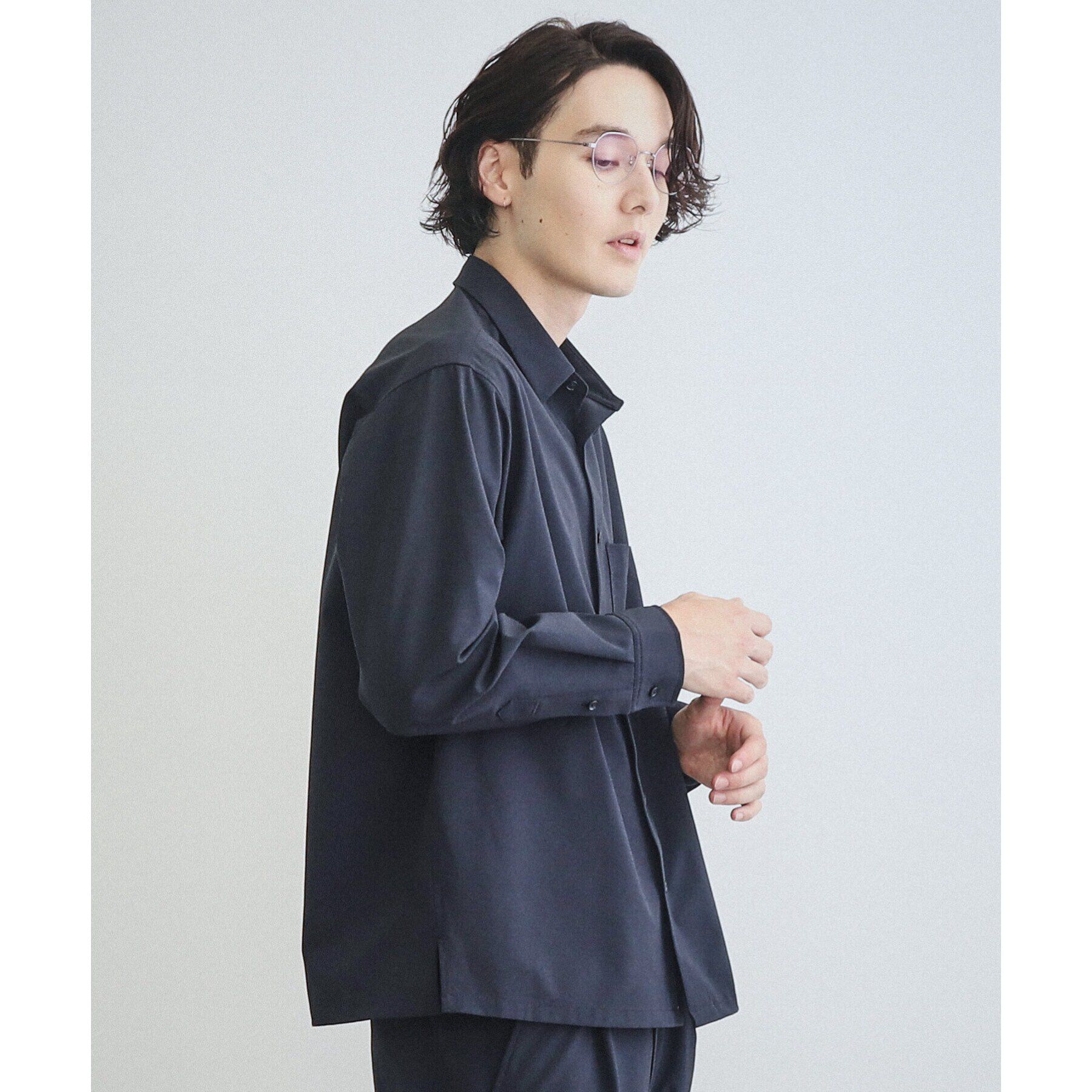 THE SHOP TK「【360&deg;ストレッチ／セットアップ可】リッチポリシャツ」|シャツ・ブラウス|