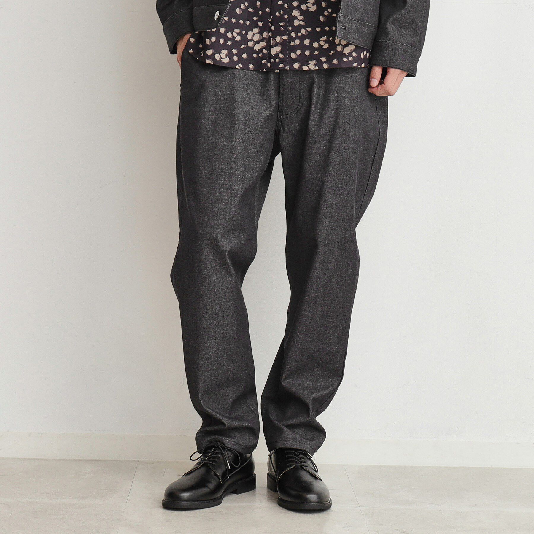 THE SHOP TK「エバーデニムワイドパンツ　セットアップ可／色落ちしにくい」|デニム|