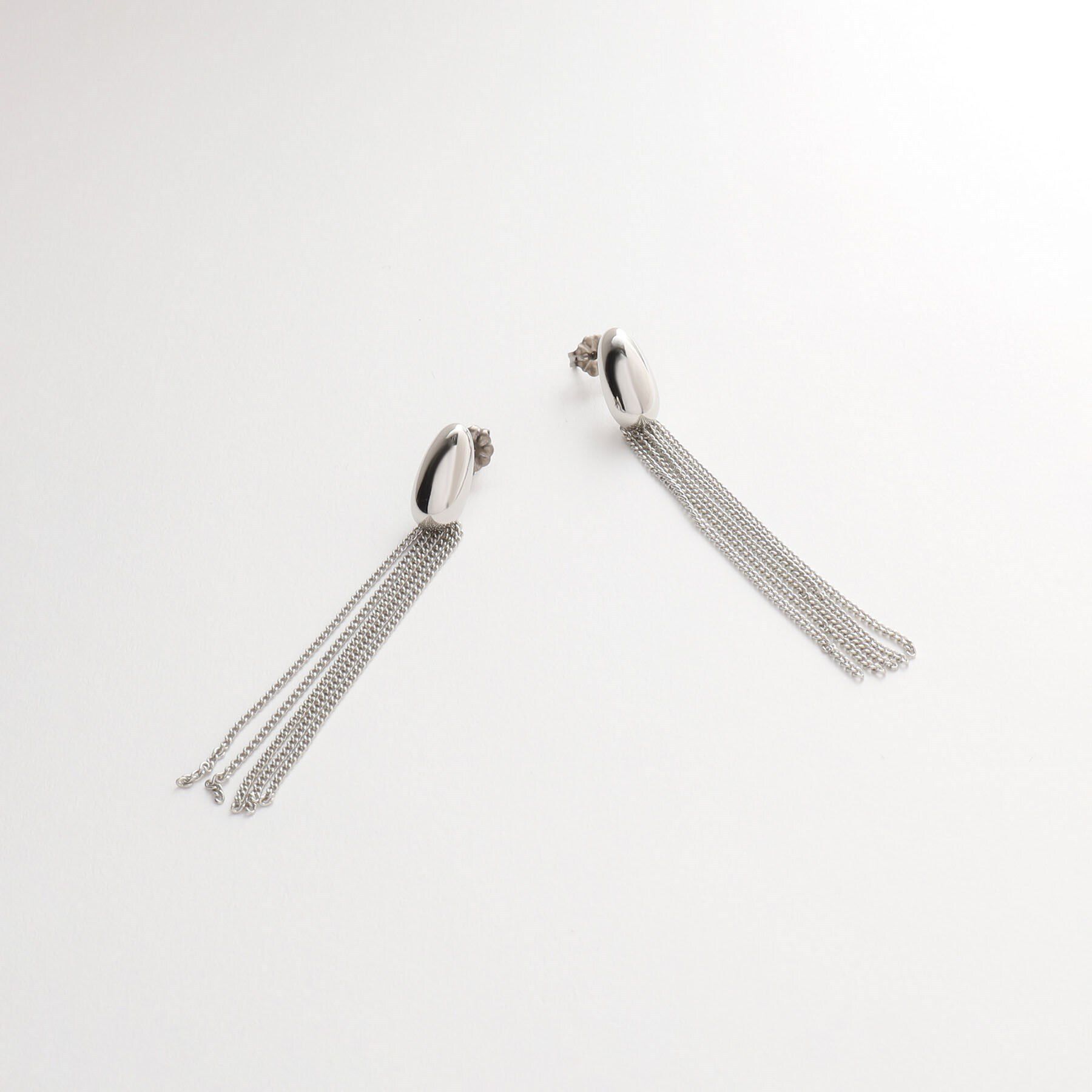 THE SHOP TK「【＠BAILA掲載】ロングチェーンピアス」|ピアス|シルバー(006)