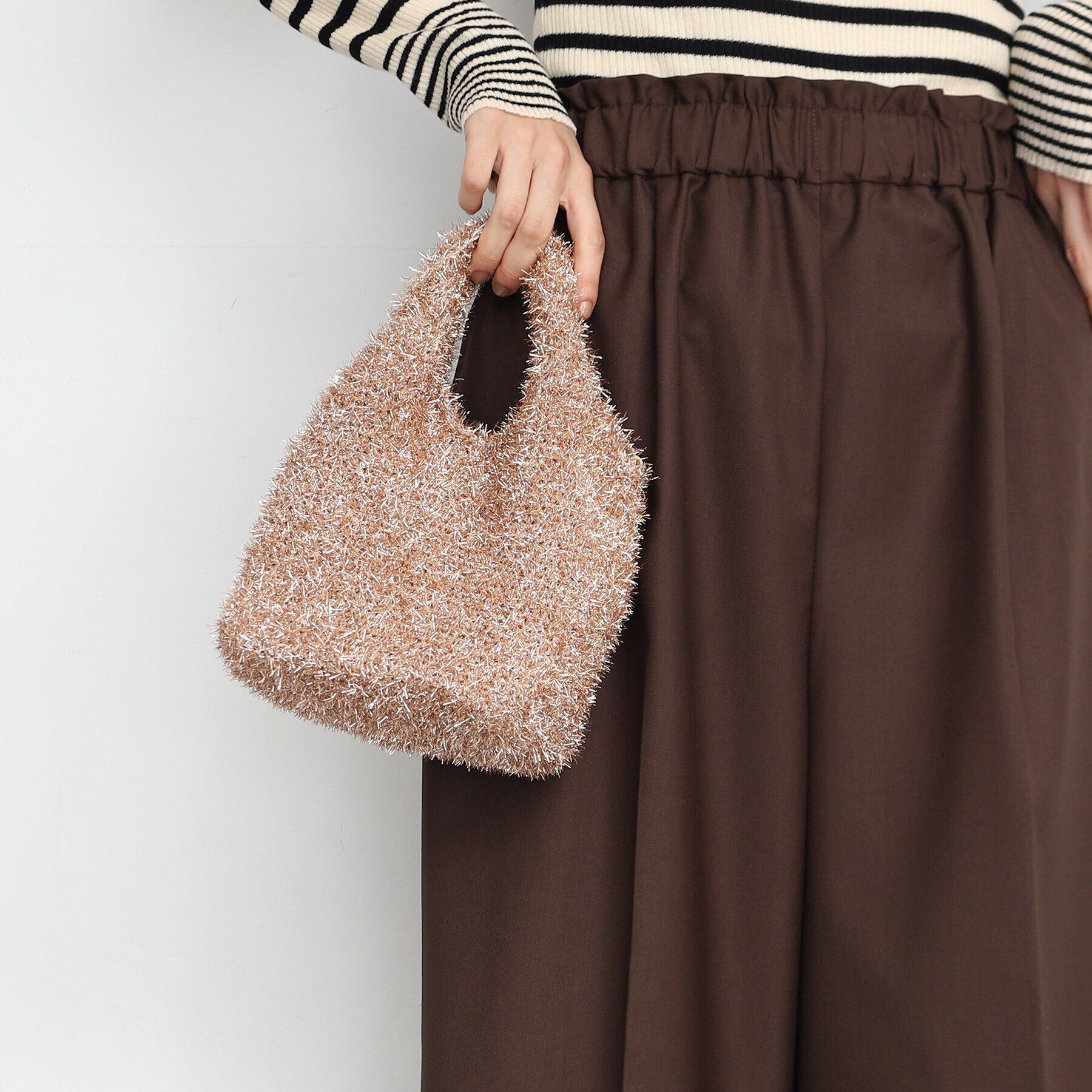 THE SHOP TK「【ショルダー付2way/キラキラ】ラメミニショルダー」|ショルダー・メッセンジャー|