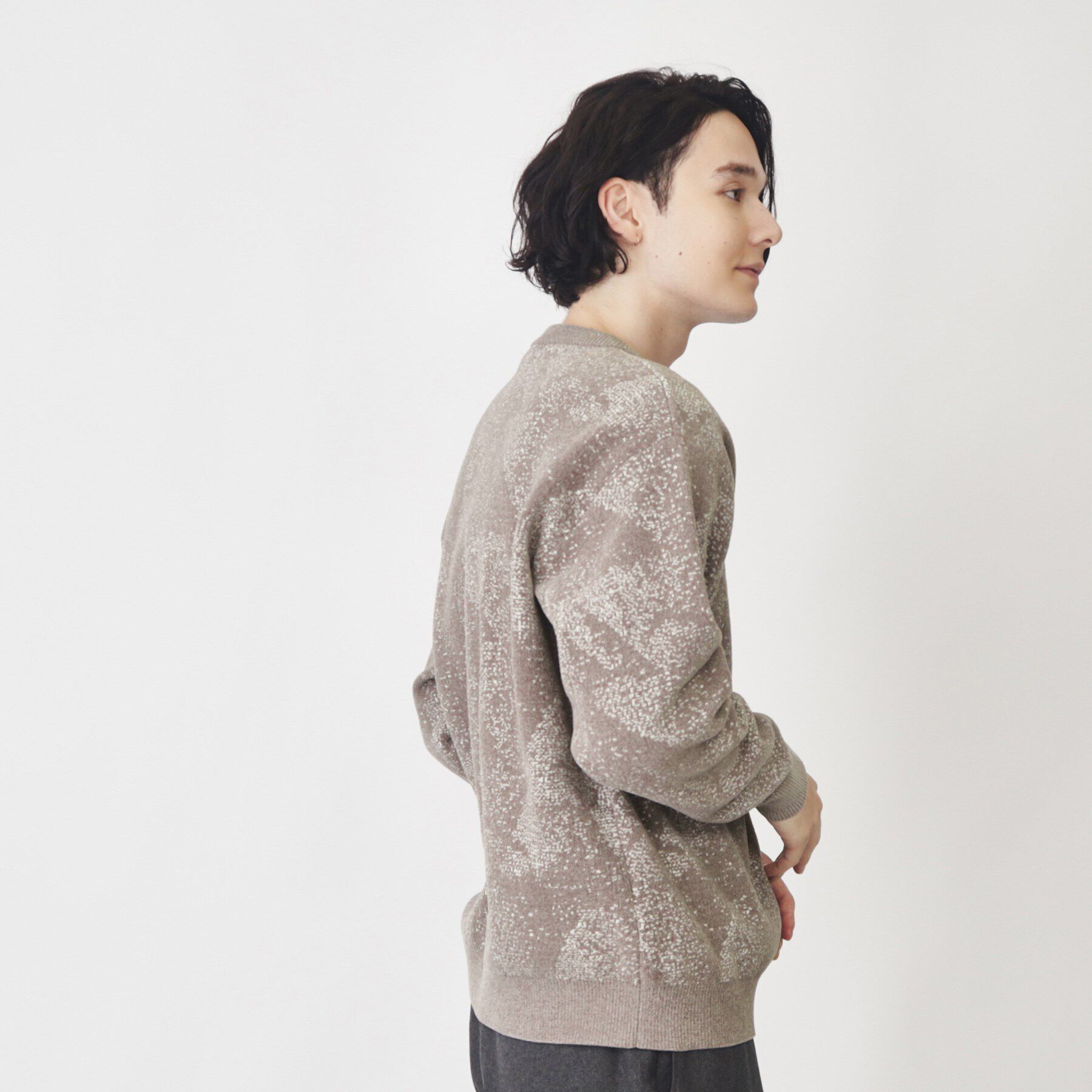 THE SHOP TK「総柄モールニットクルーネック　ユニセックス」|ニット・セーター|