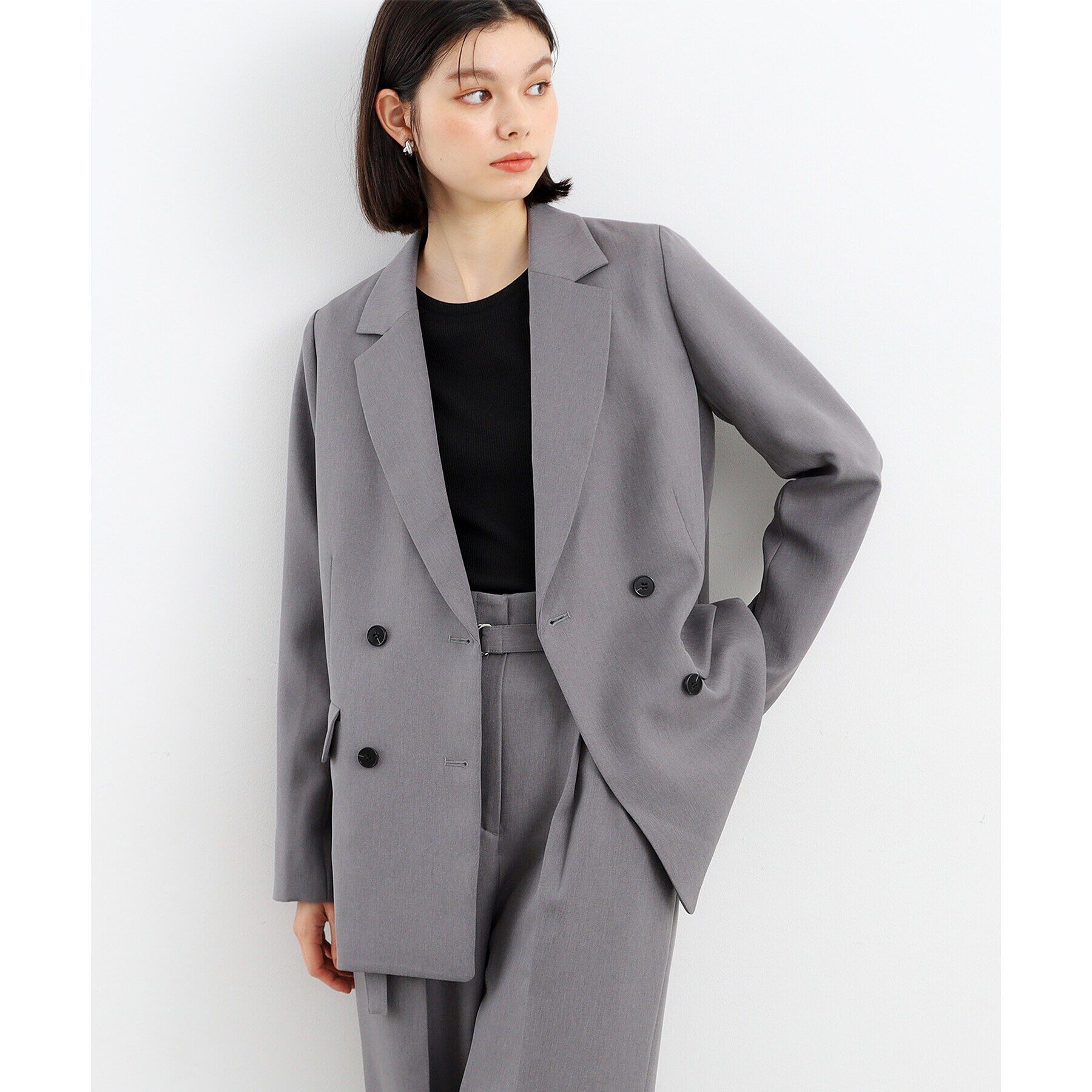 THE SHOP TK「【ヒルナンデス！で紹介】パウダリーツイルテーラード /セットアップ可/洗える」|テーラードジャケット|