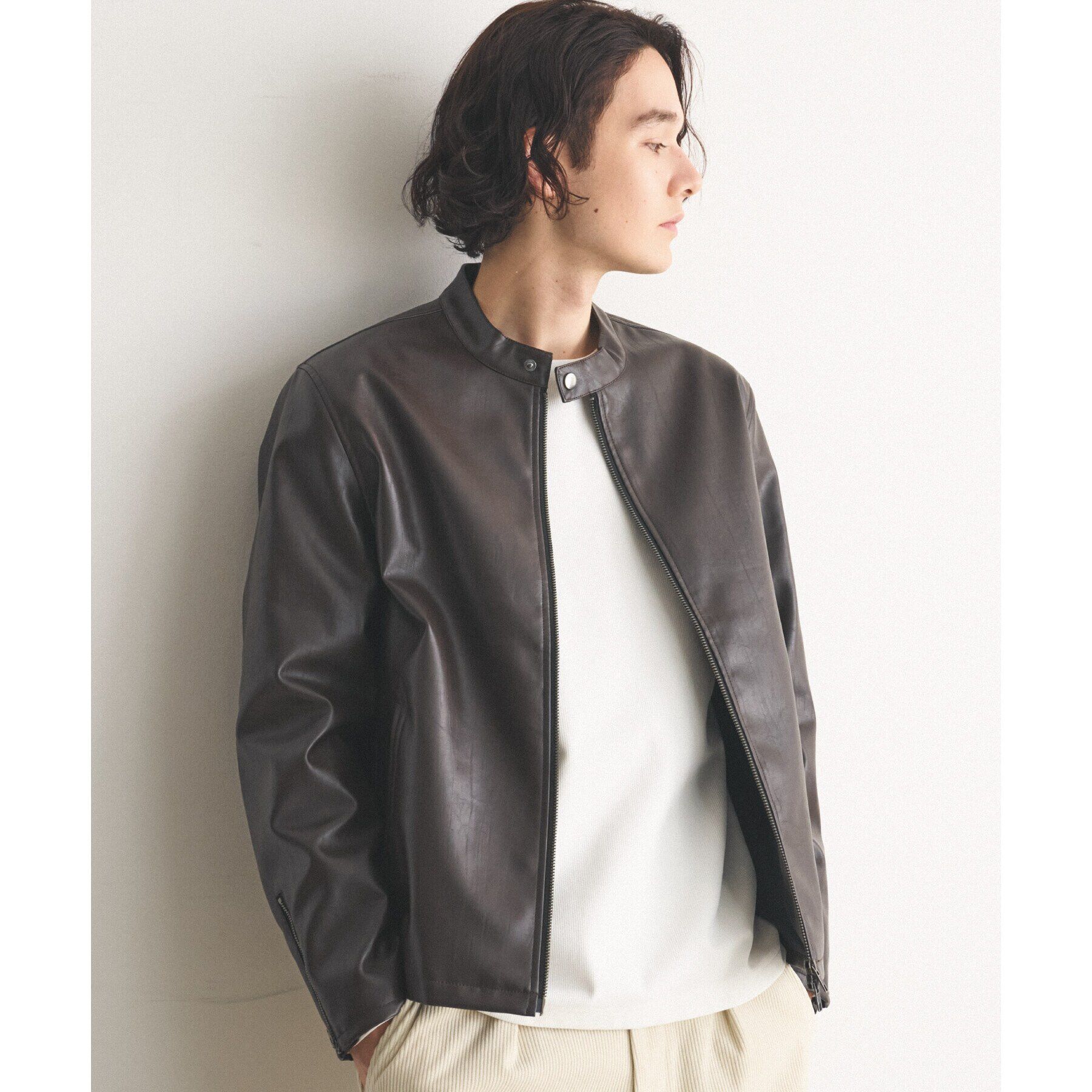 THE SHOP TK「ヴィンテージライクシングルライダース」|ライダースジャケット|