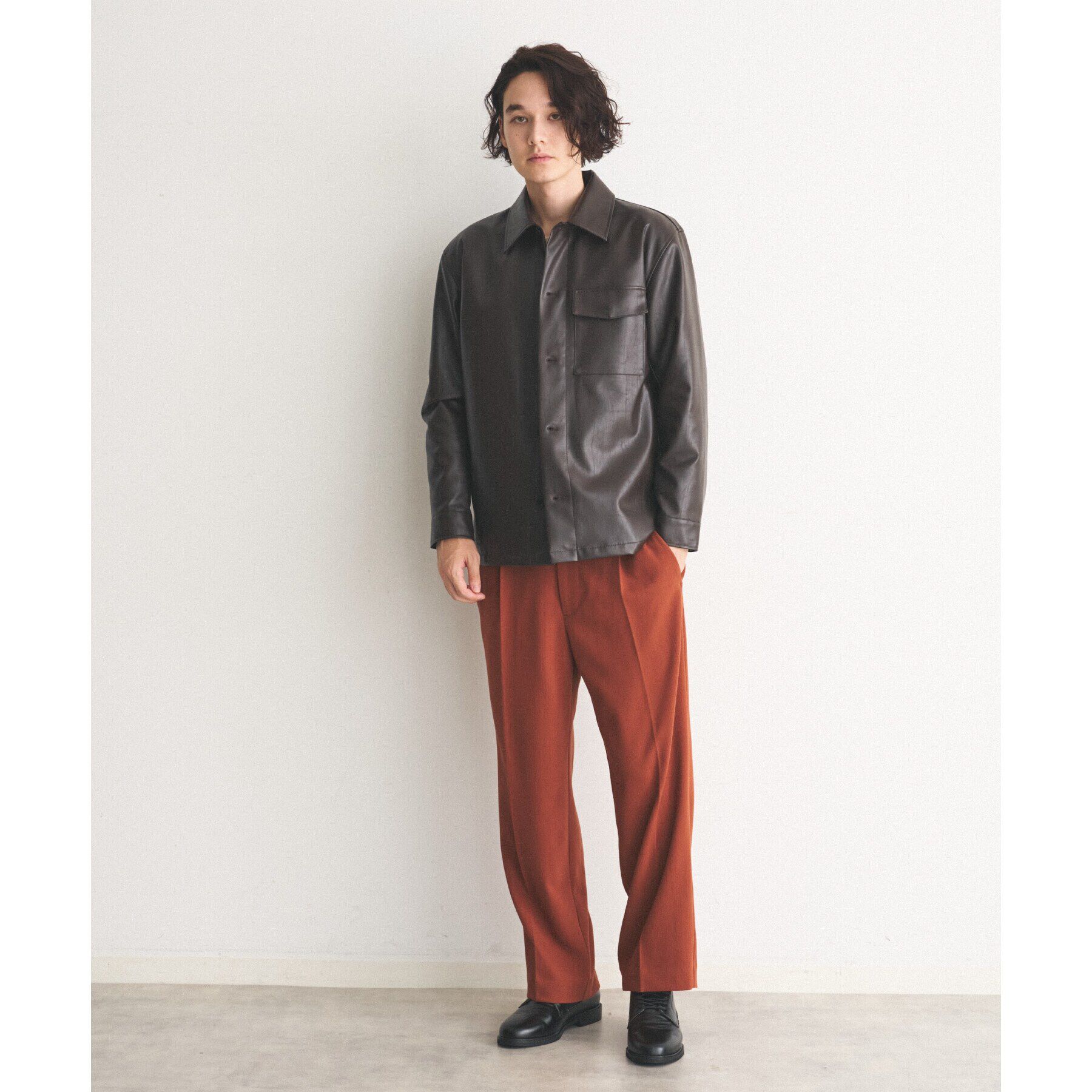 THE SHOP TK「ヴィンテージライクCPOシャツ」|ブルゾン・スタジャン|