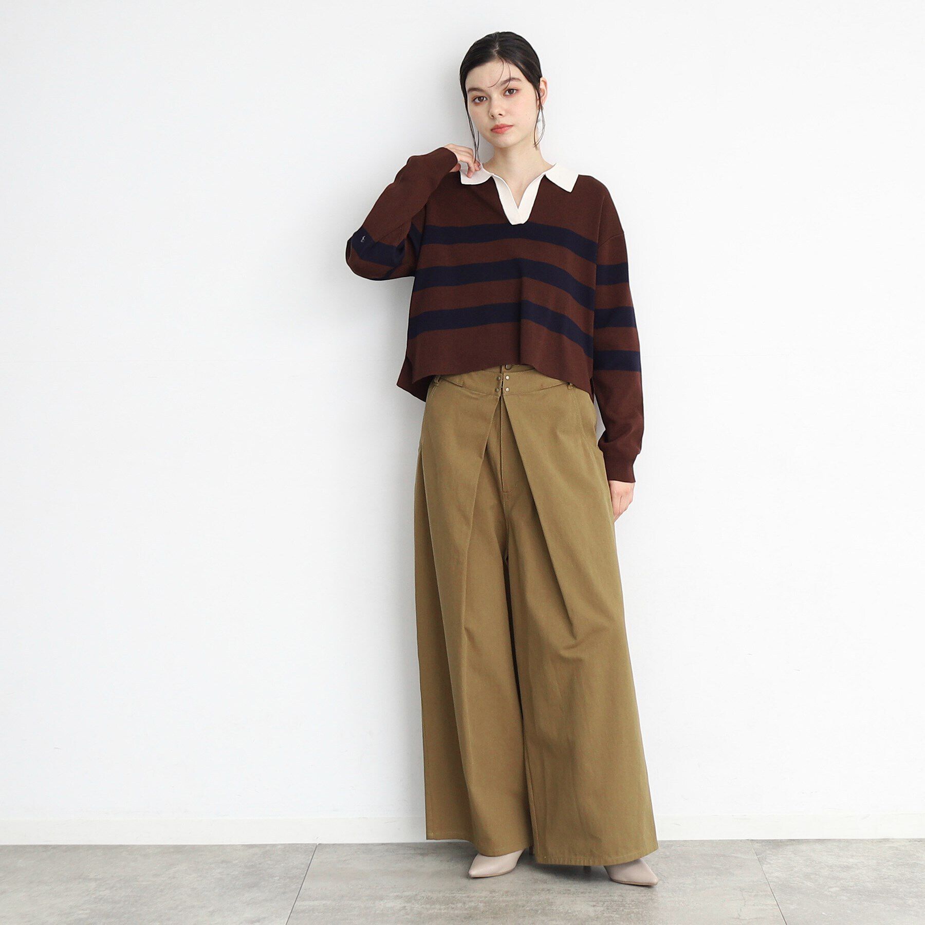 THE SHOP TK「【ヒルナンデス！で紹介】チノタックワイドパンツ /洗える」|その他|