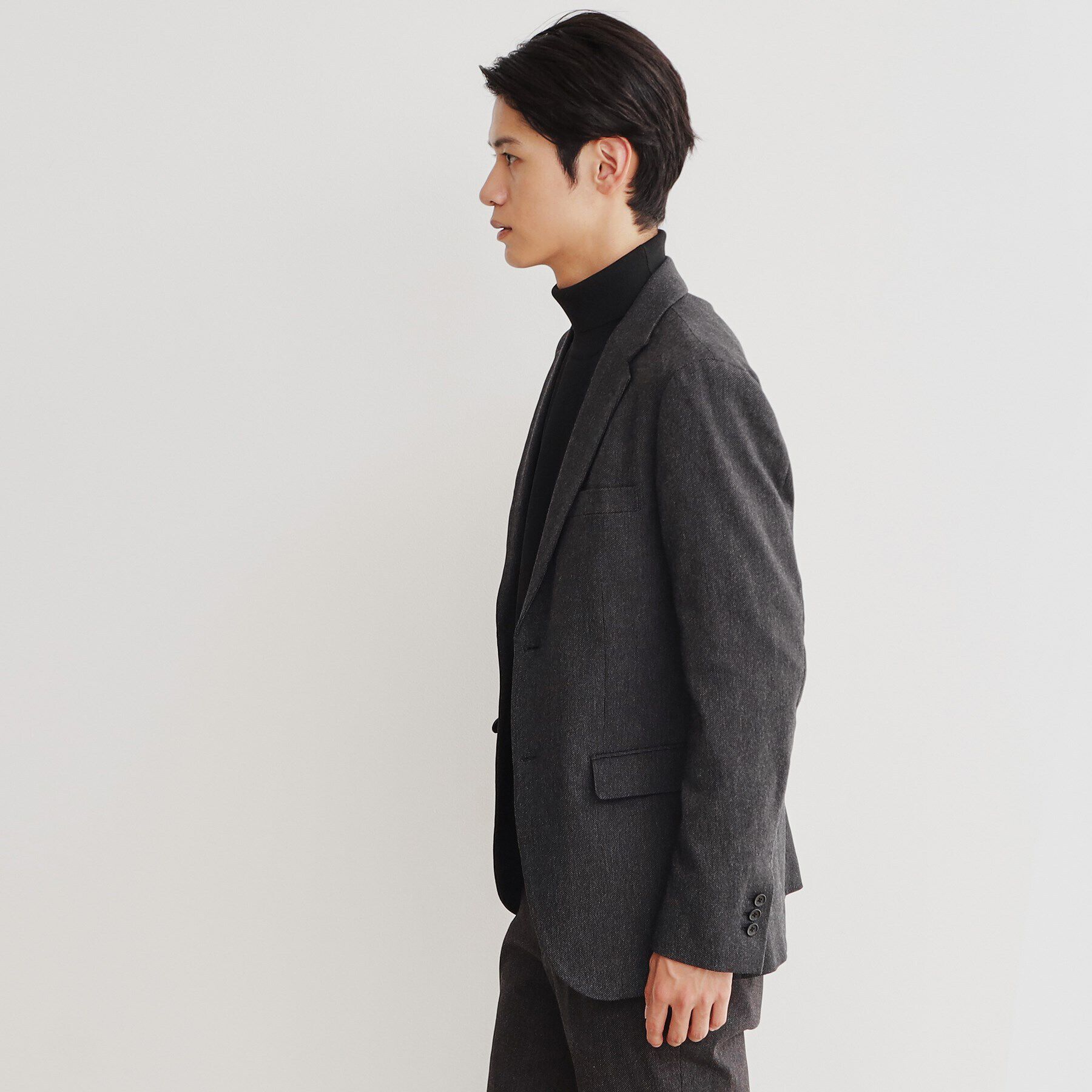 THE SHOP TK「サーモウォーカーツイルジャケット【セットアップ可/ビジネス対応/ストレッチ素材/保温性〇】」|テーラードジャケット|