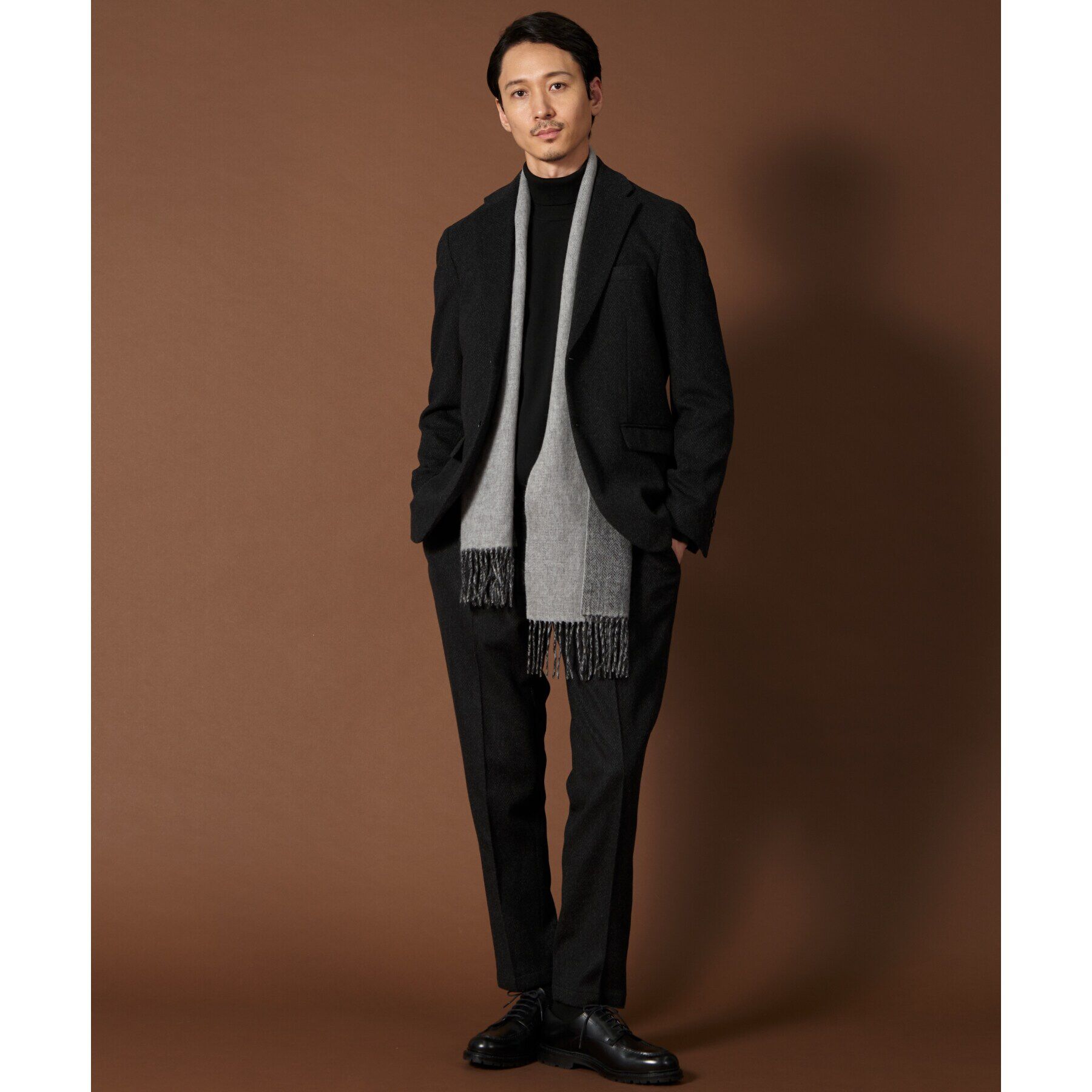 THE SHOP TK「アンゴラ混ヘリンボンジャケット【セットアップ可/ビジネス対応】」|テーラードジャケット|